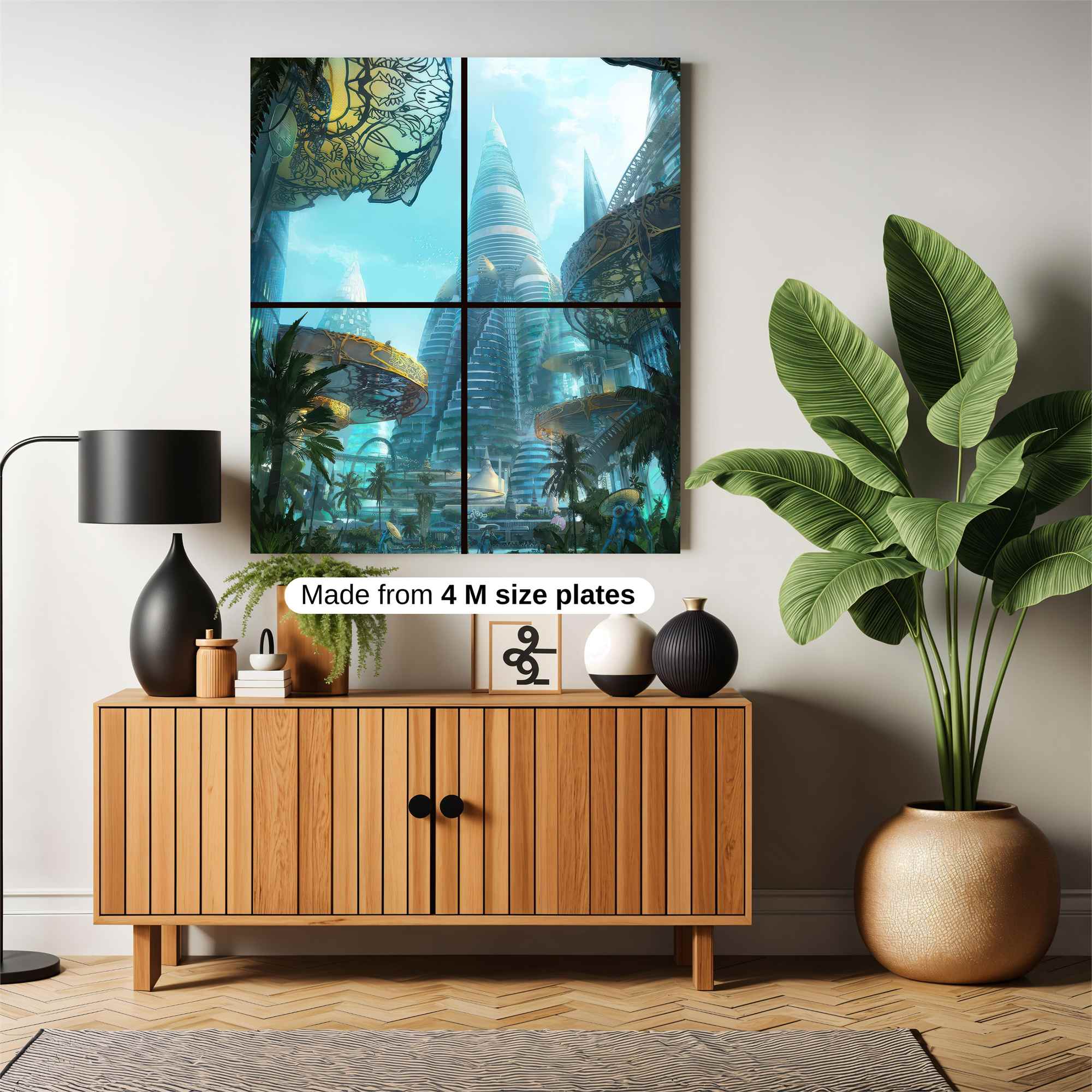 Futuristic Serenity Safe Wall Magnetic / M