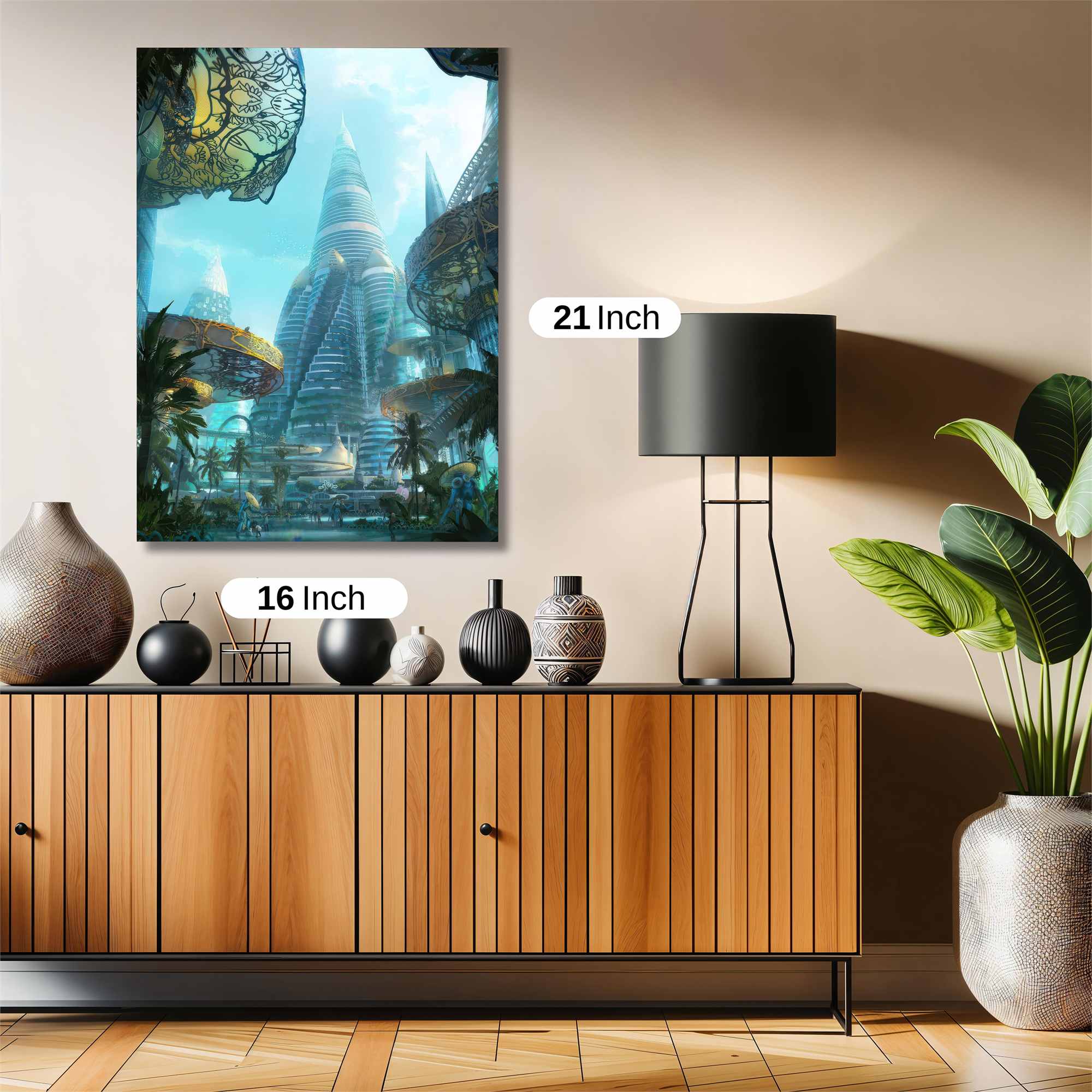 Futuristic Serenity Safe Wall Magnetic / M