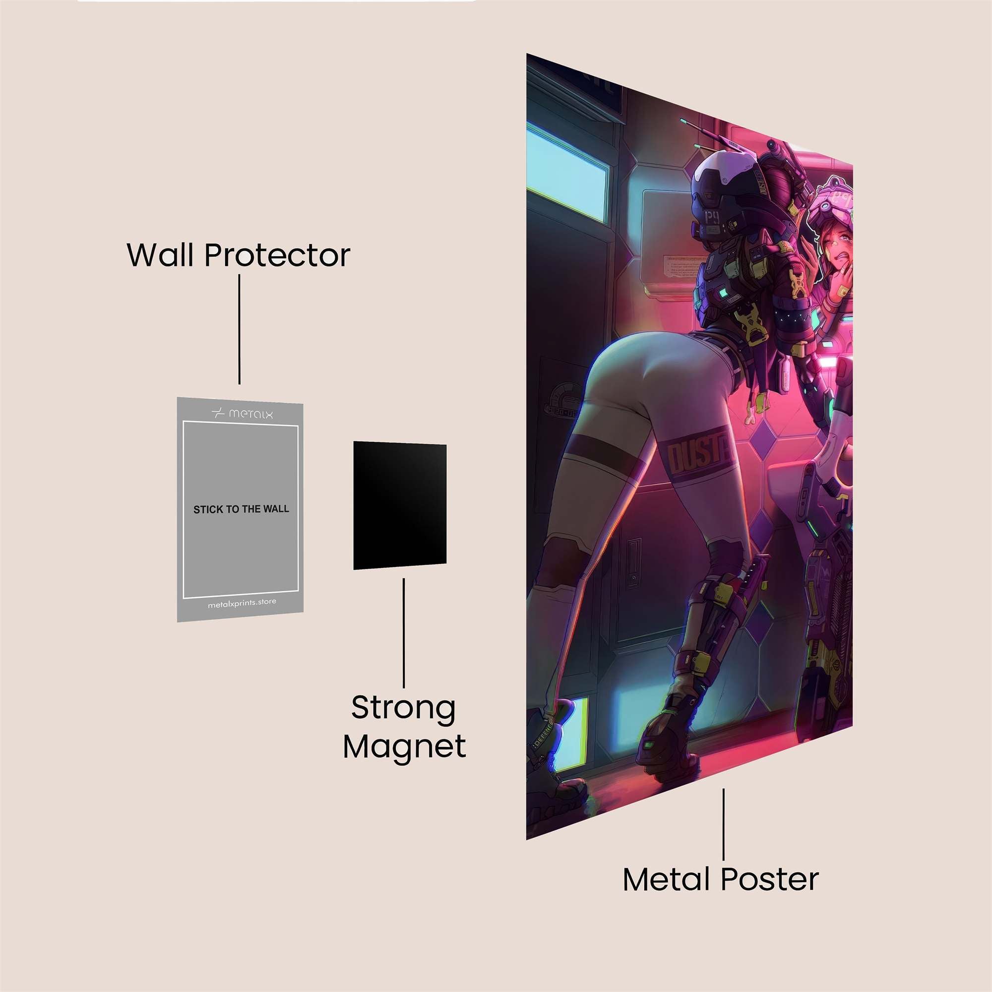 Tracer Playful Safe Wall Magnetic / M