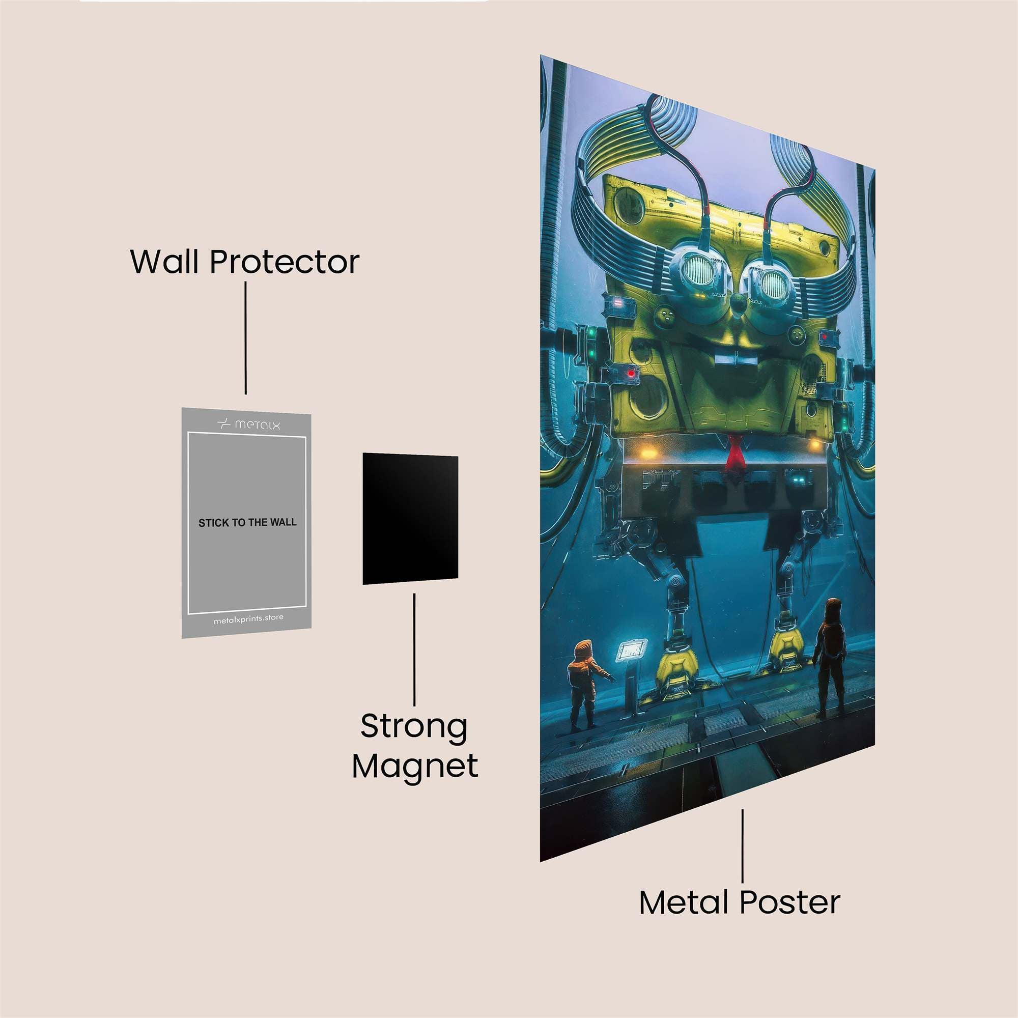 SpongeBot Odyssey Safe Wall Magnetic / M