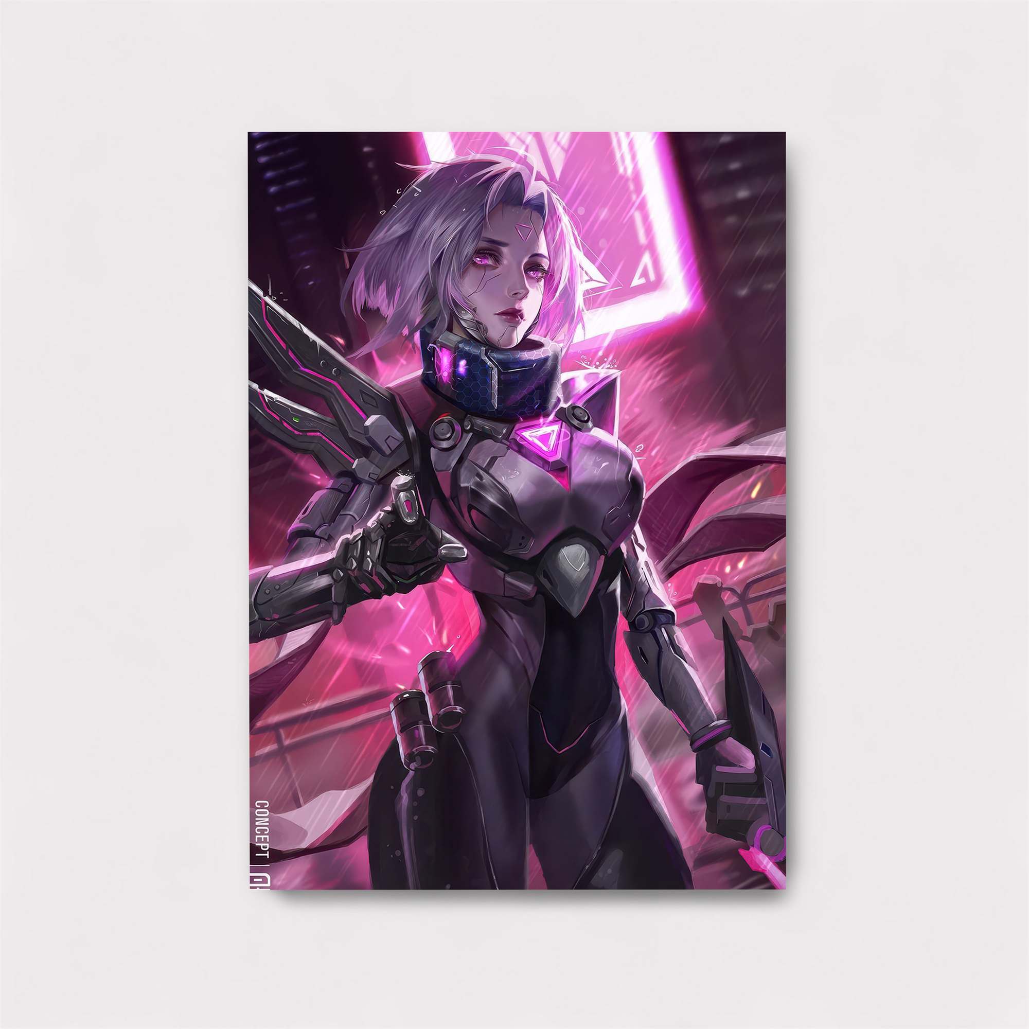 Neon Sentinel Safe Wall Magnetic / M