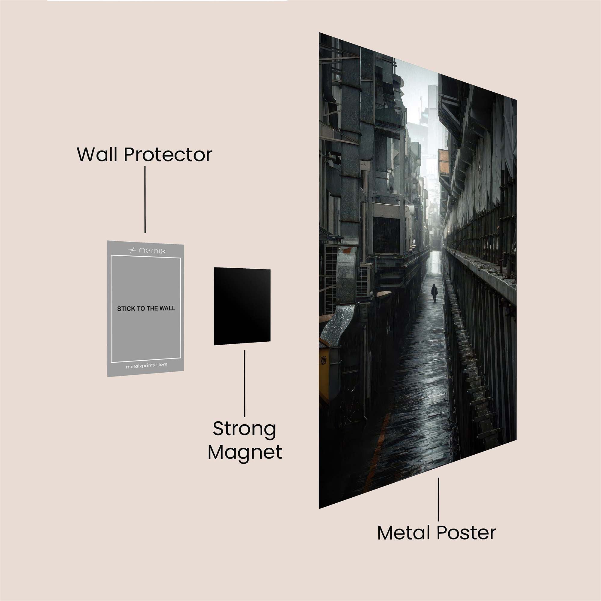Alley Solitude Safe Wall Magnetic / M