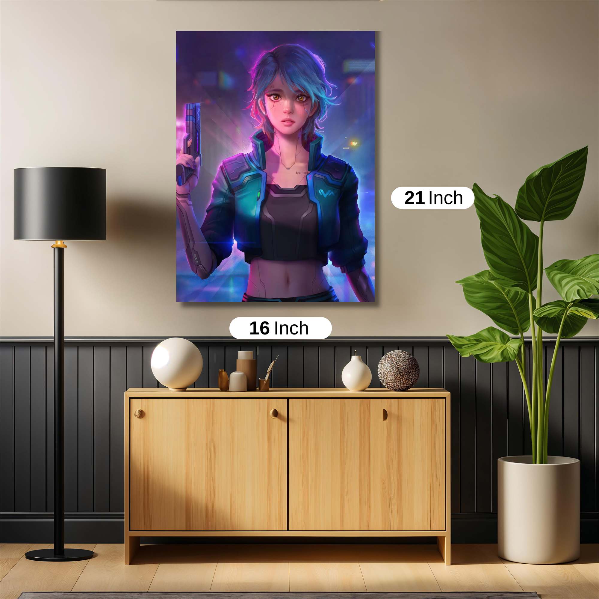 Neon Solitude Safe Wall Magnetic / M