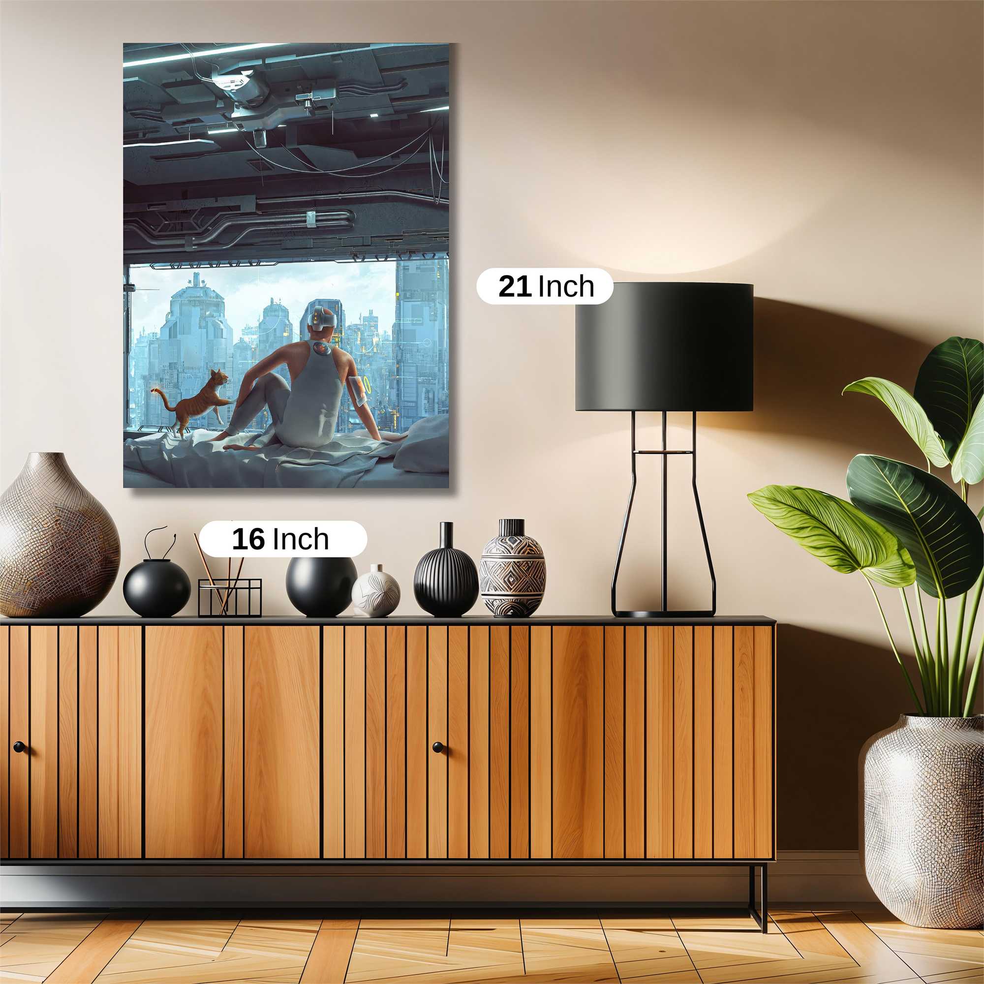 Cyber Serenity Safe Wall Magnetic / M