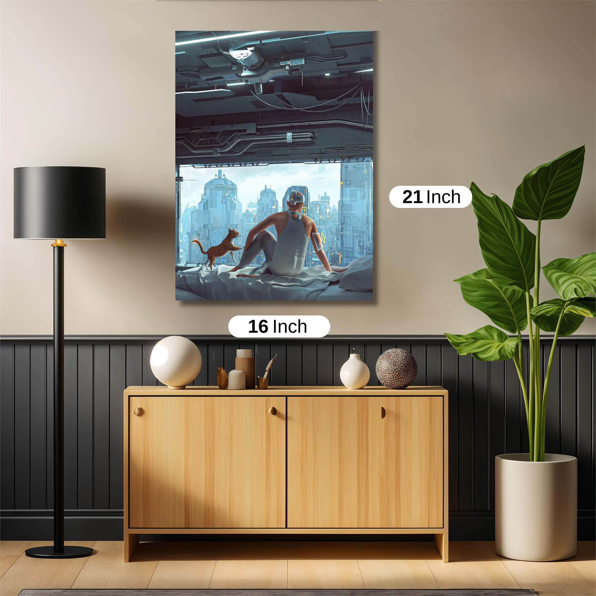 Cyber Serenity Safe Wall Magnetic / M