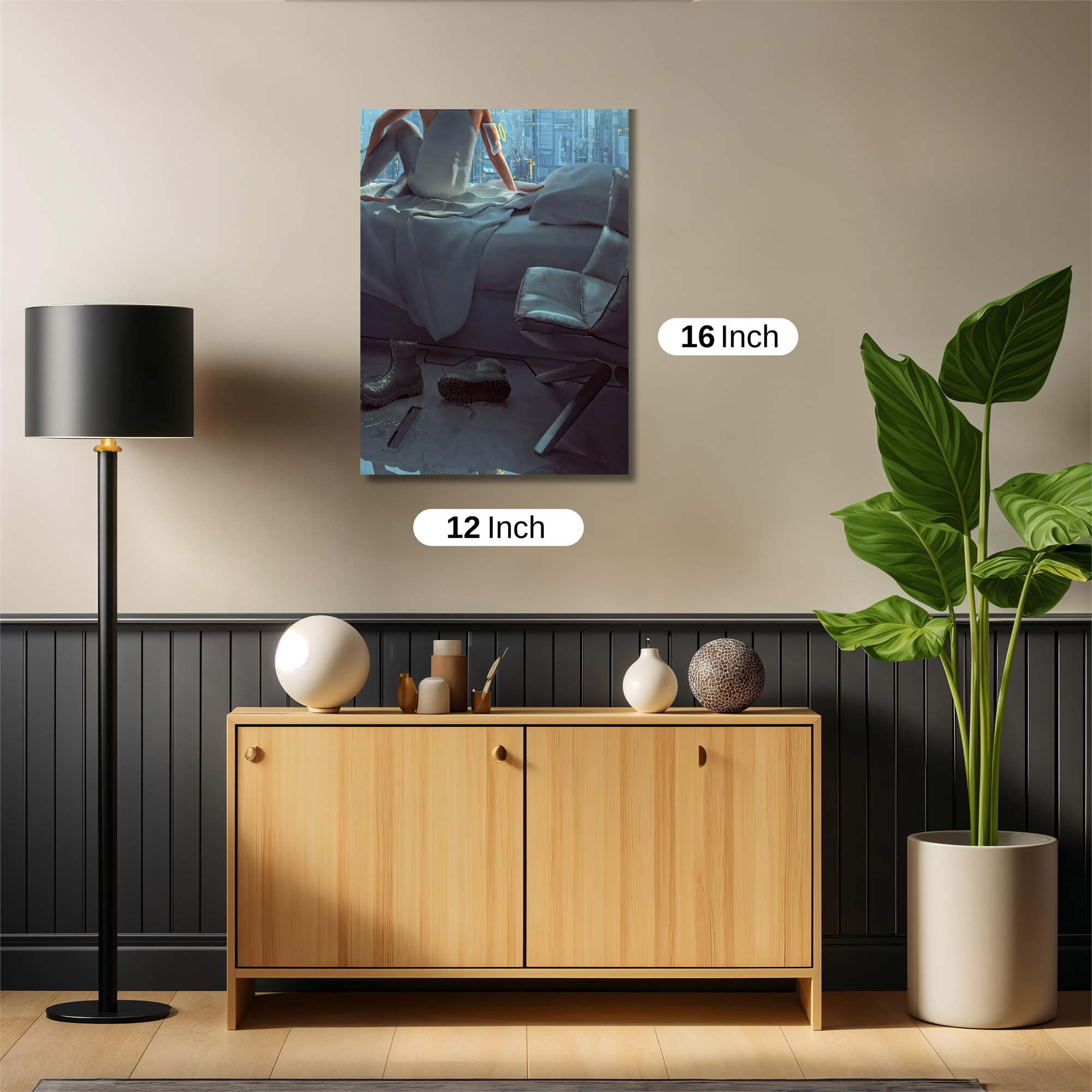 Cyber Serenity Safe Wall Magnetic / M