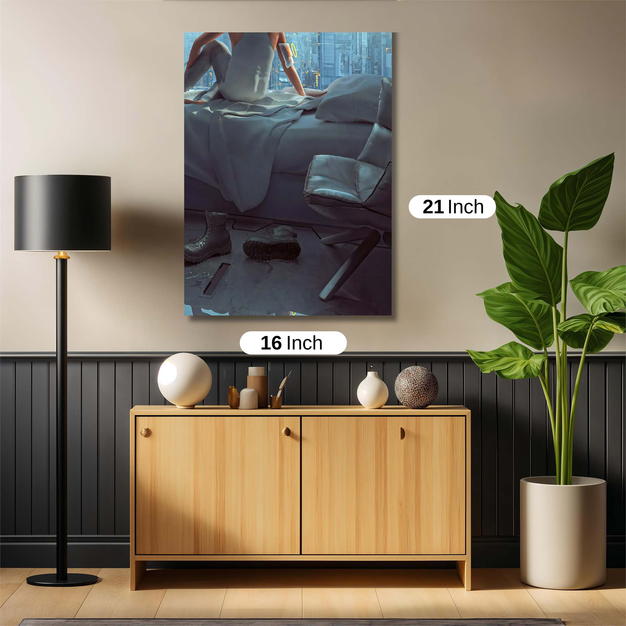 Cyber Serenity Safe Wall Magnetic / M