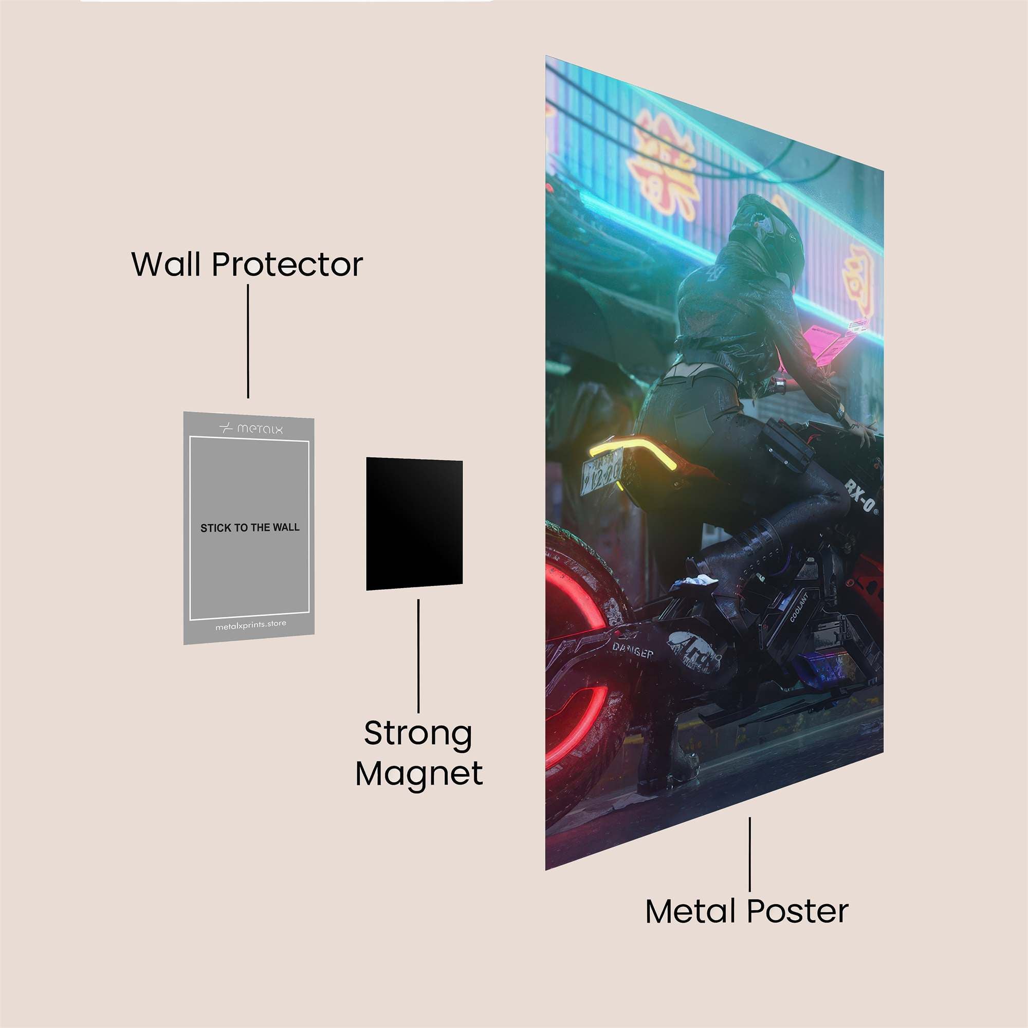 Neon Reverie Safe Wall Magnetic / M