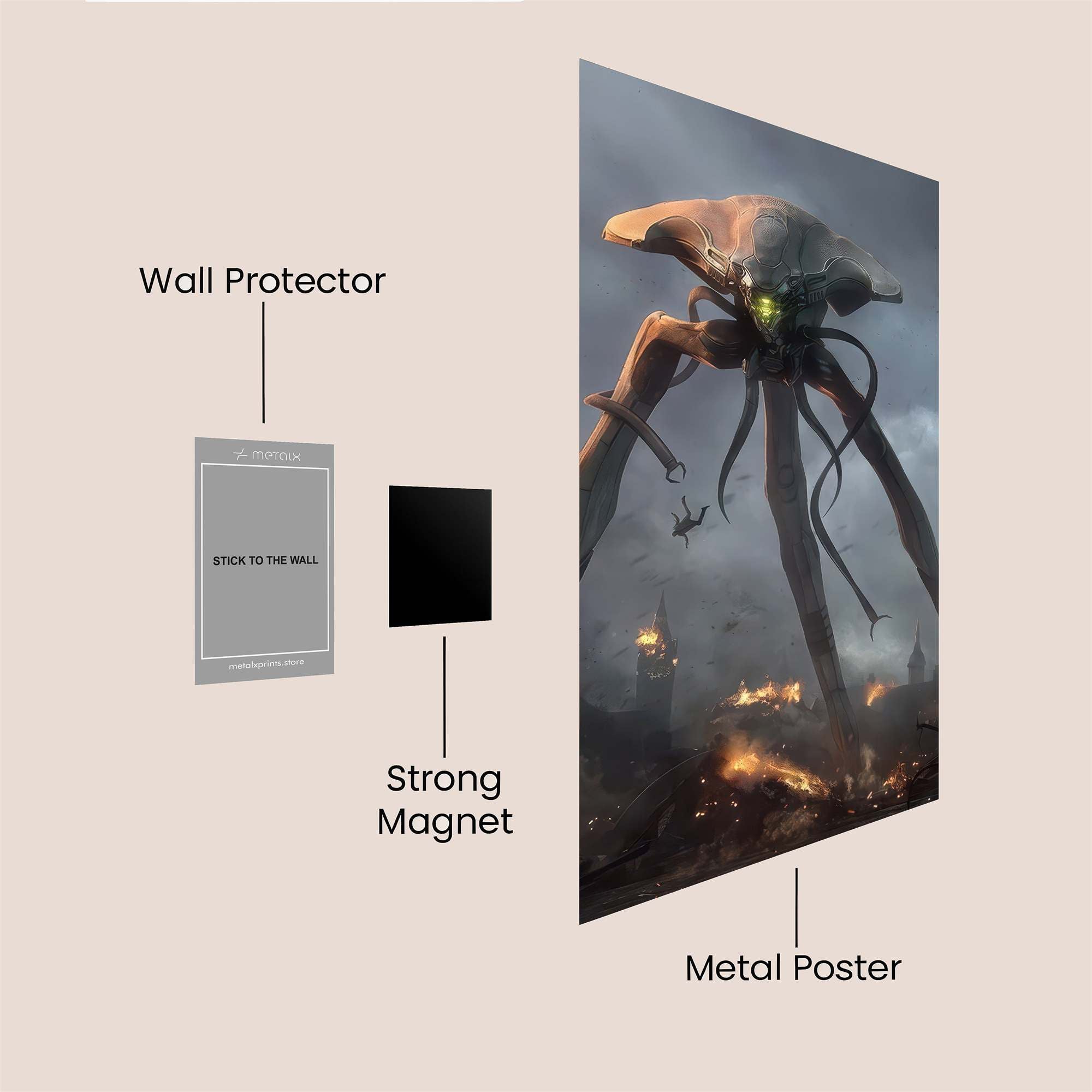 Alien Dread Safe Wall Magnetic / M