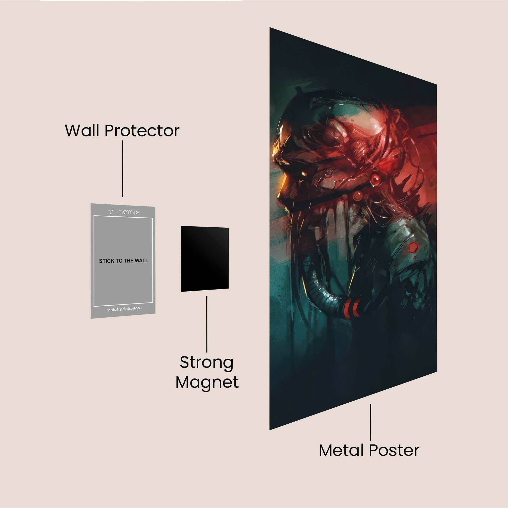 Urban Reverie Safe Wall Magnetic / M