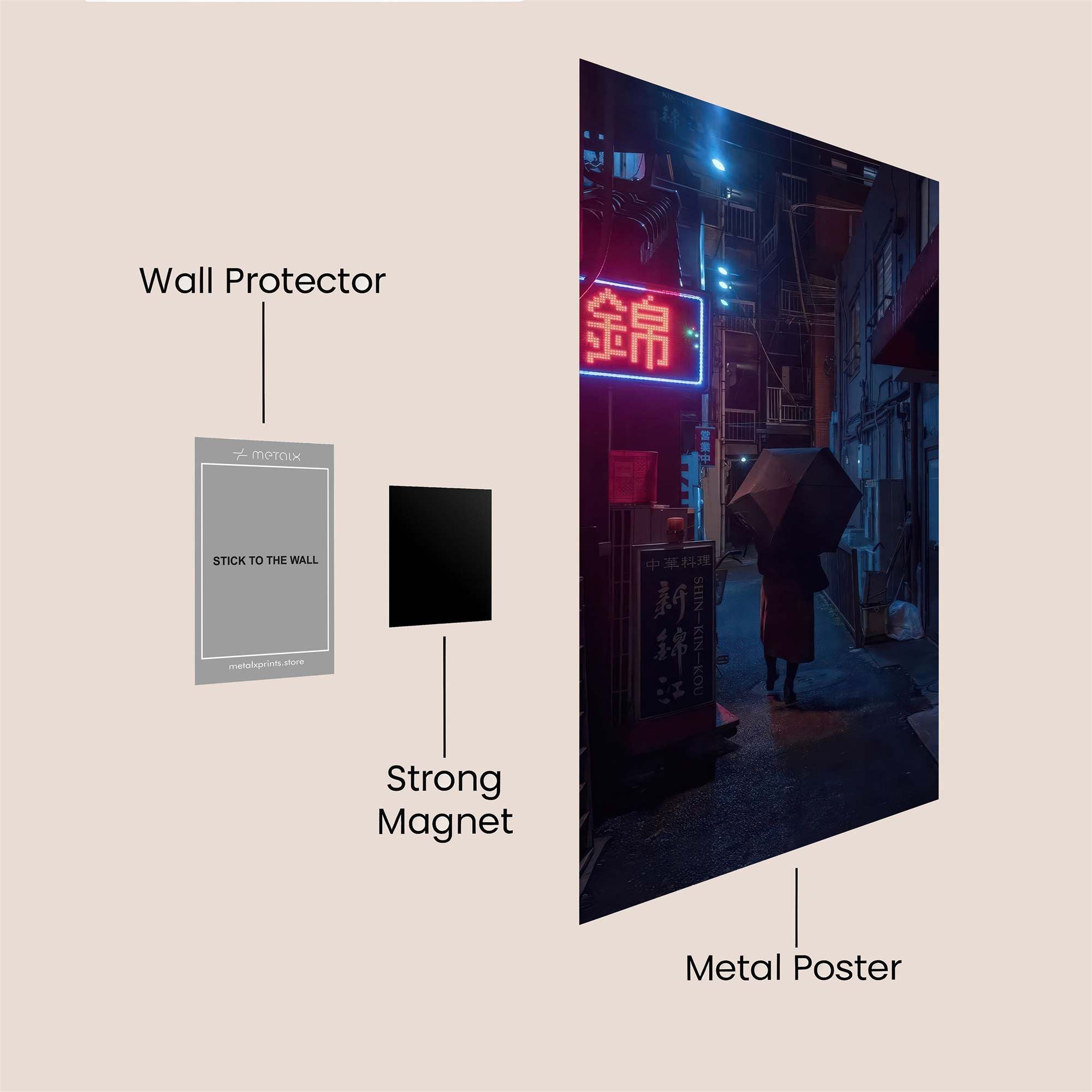 Neon Reverie Safe Wall Magnetic / M