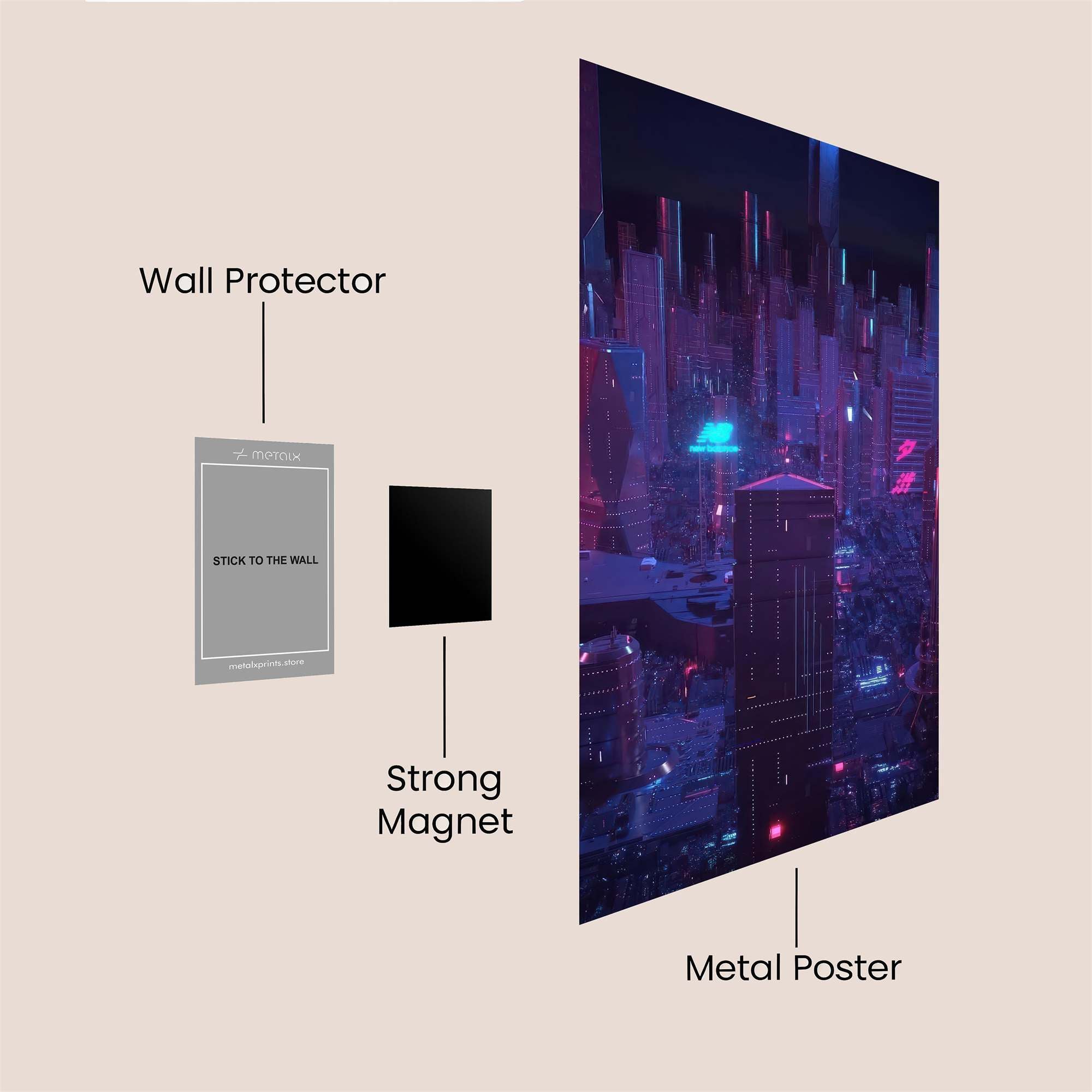 Neon Dream Safe Wall Magnetic / M