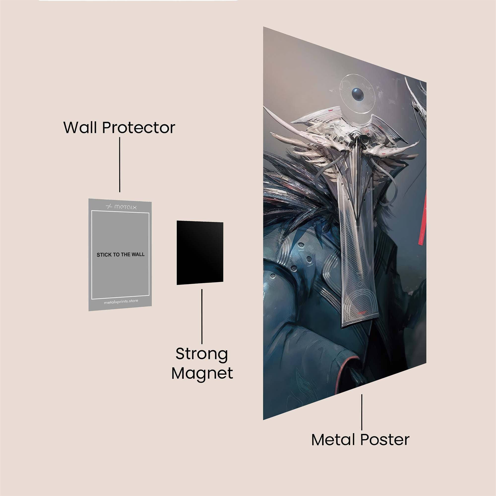 Ornith Mystic Safe Wall Magnetic / M