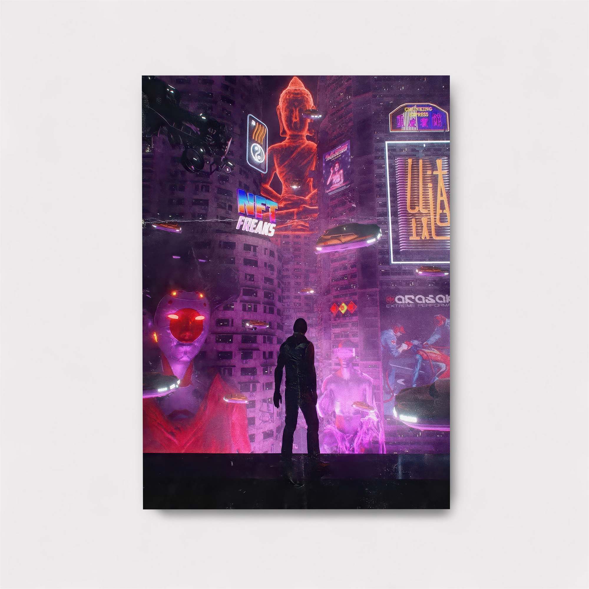 Neon Serenity Safe Wall Magnetic / M