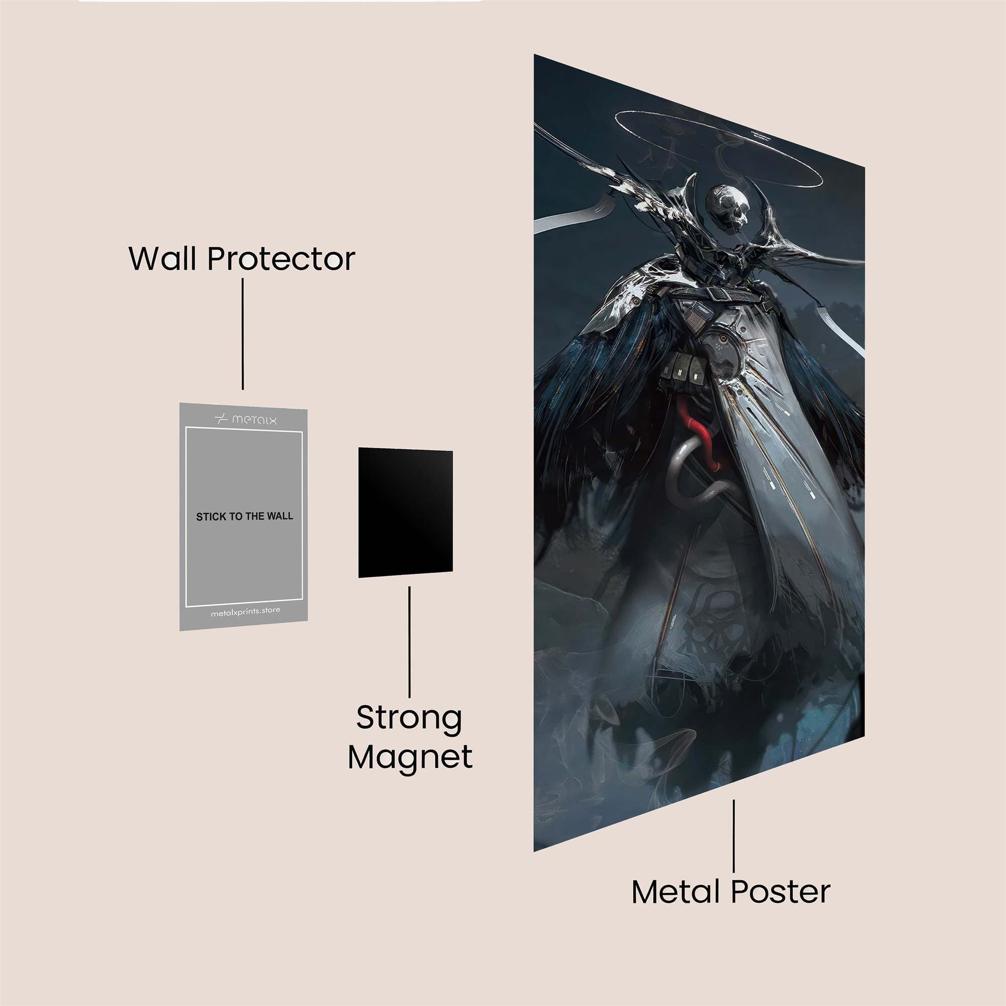 Deathly Aura Safe Wall Magnetic / M