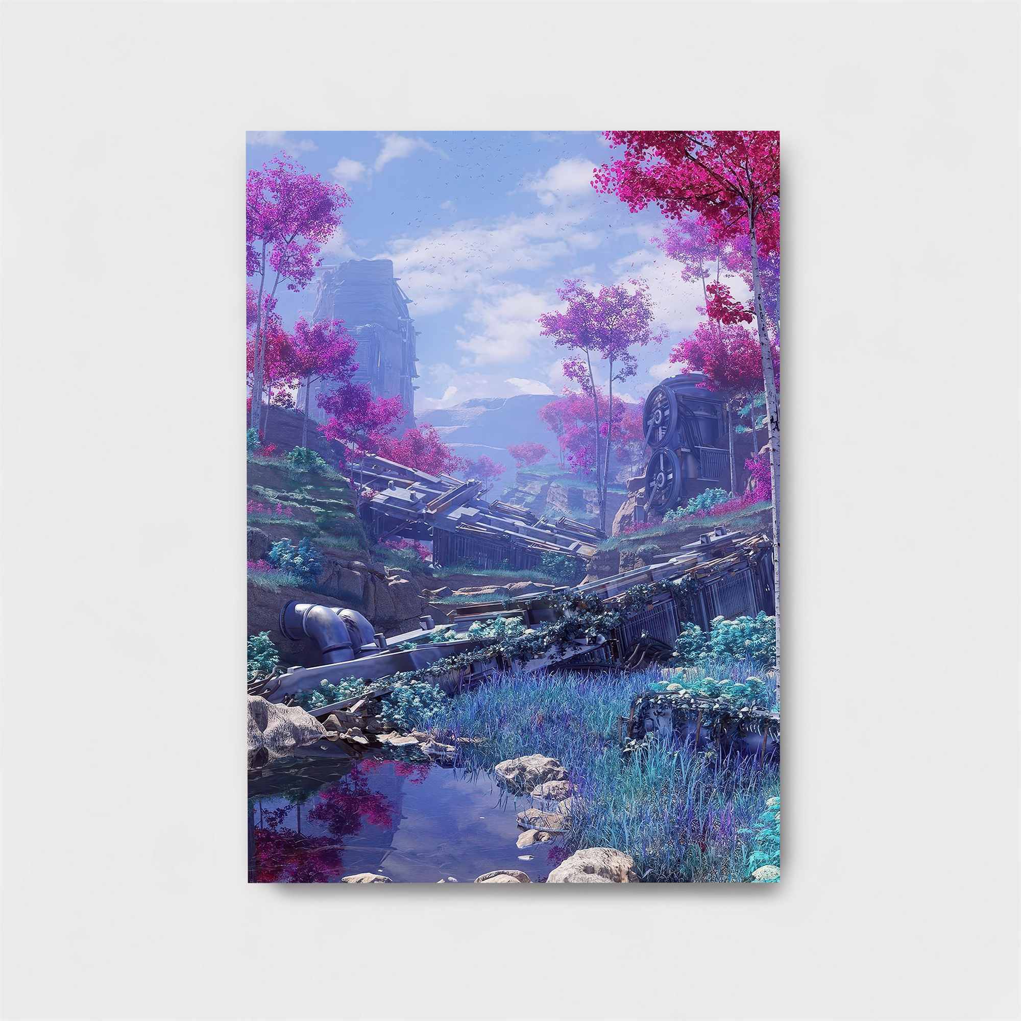 Neon Dreamscape Safe Wall Magnetic / M