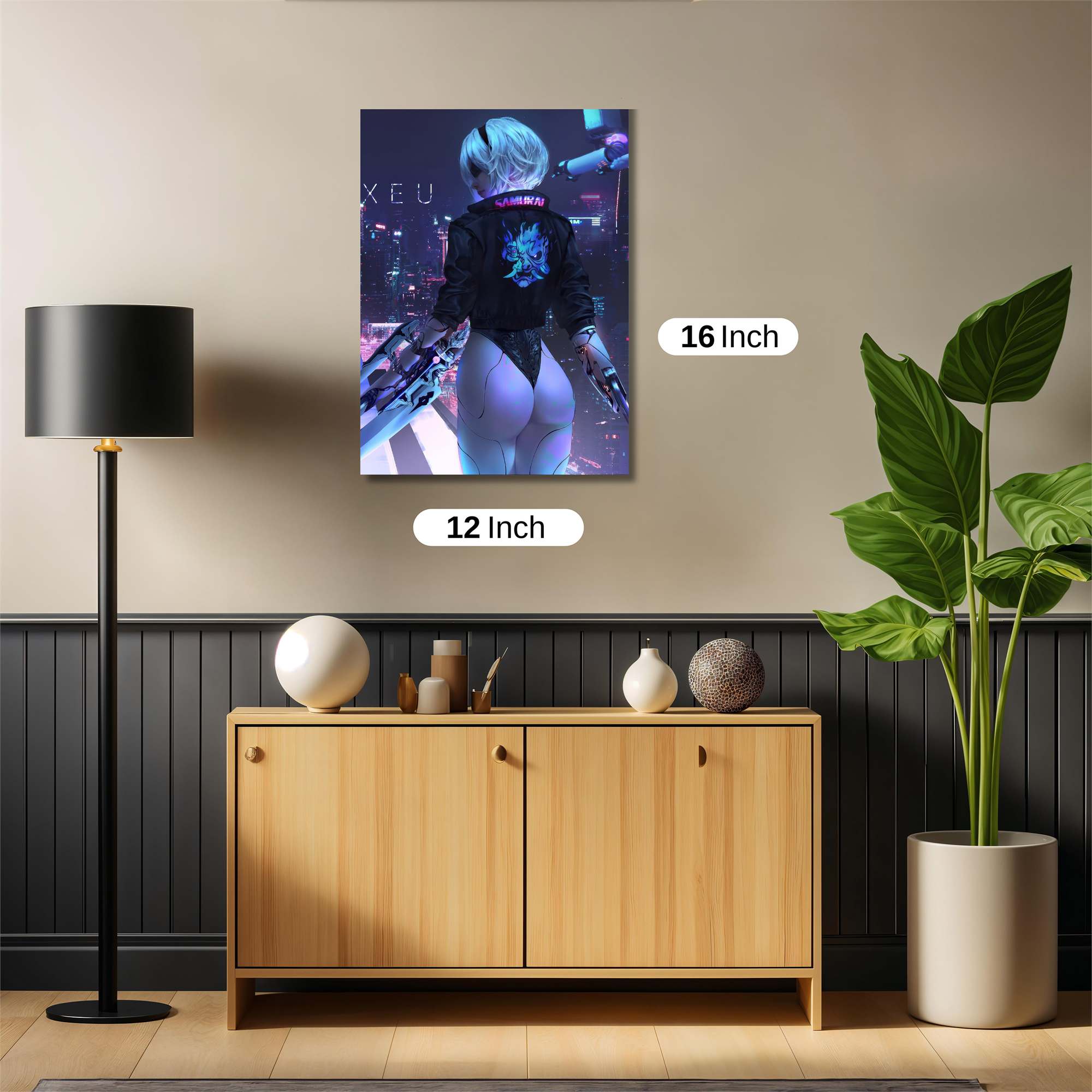 Neon Dreamscape Safe Wall Magnetic / M