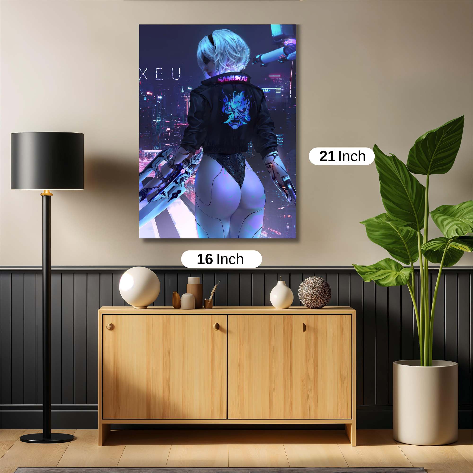 Neon Dreamscape Safe Wall Magnetic / M