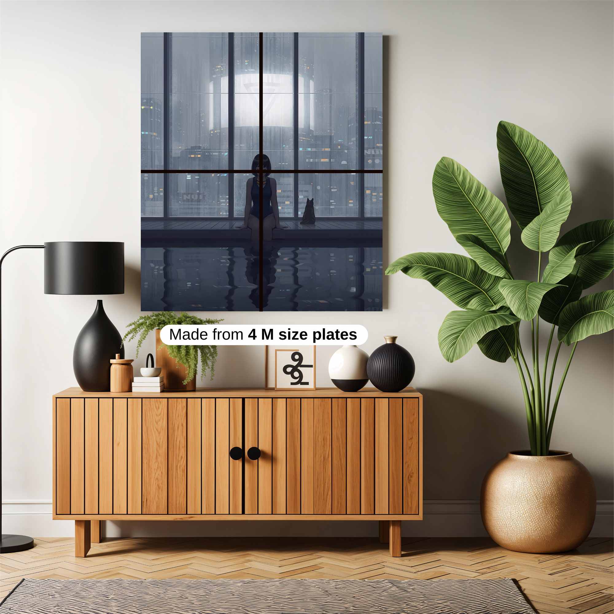 Rainy Reflection Safe Wall Magnetic / M