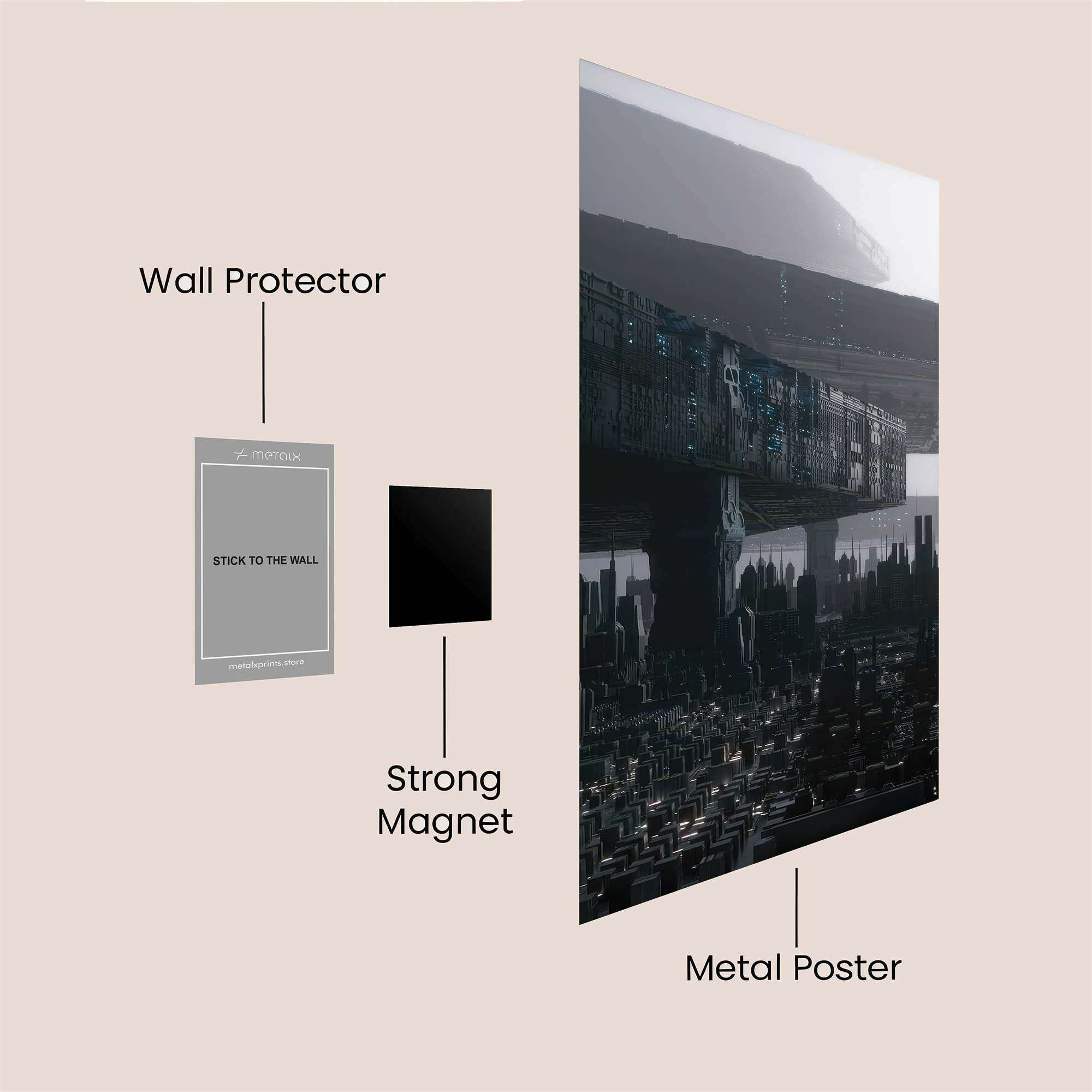 Cyberpunk Gloom Safe Wall Magnetic / M