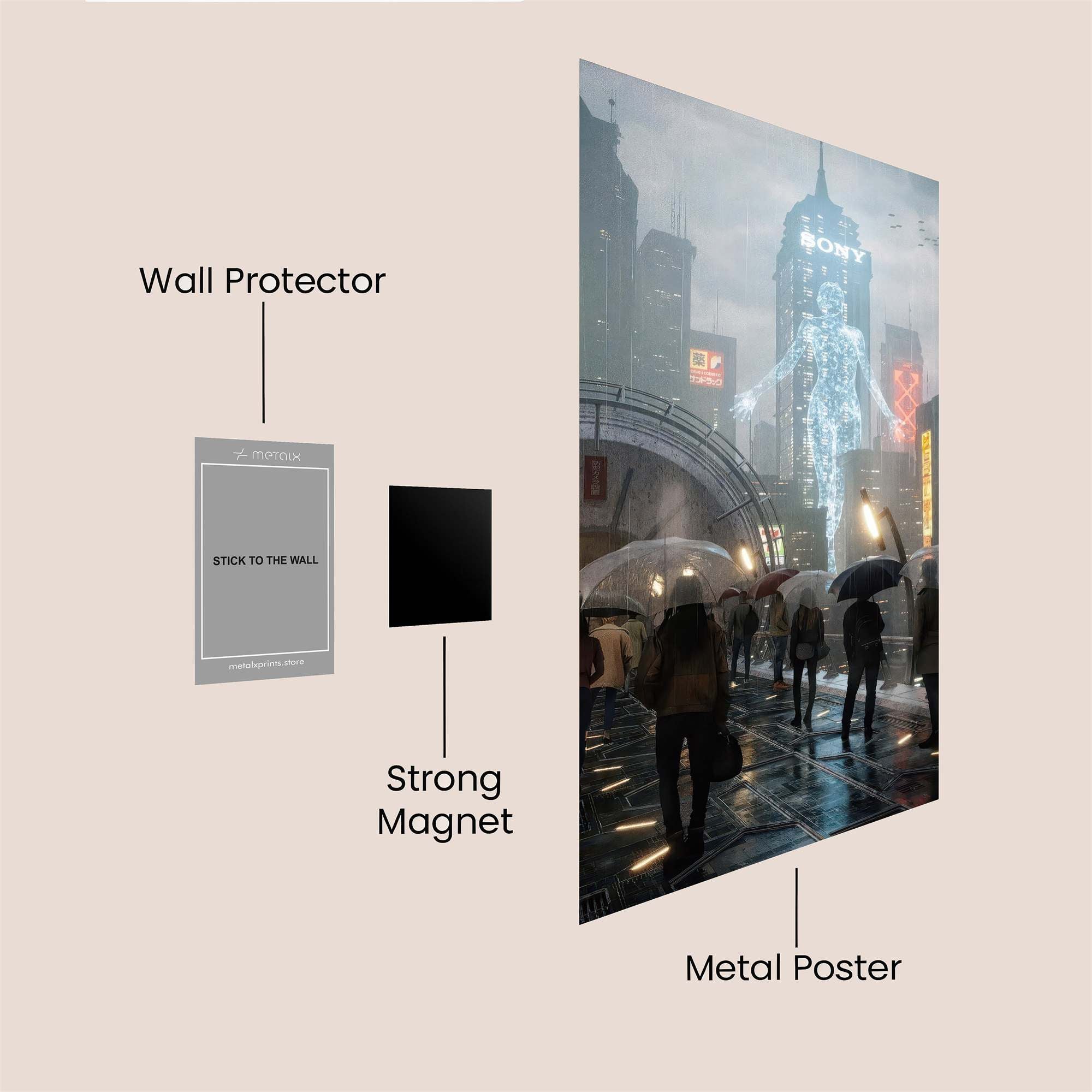 NeonGhost Safe Wall Magnetic / M