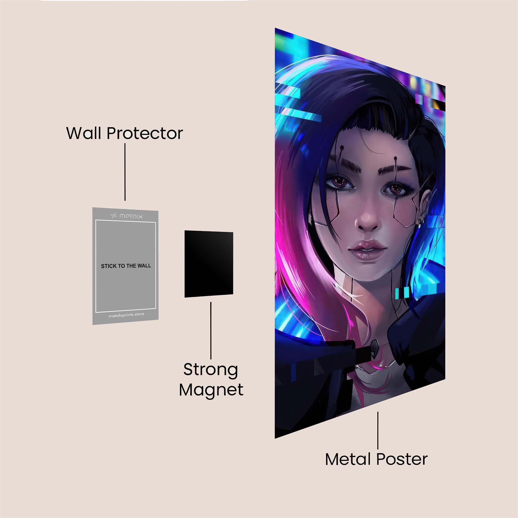 Cyber Enigma Safe Wall Magnetic / M