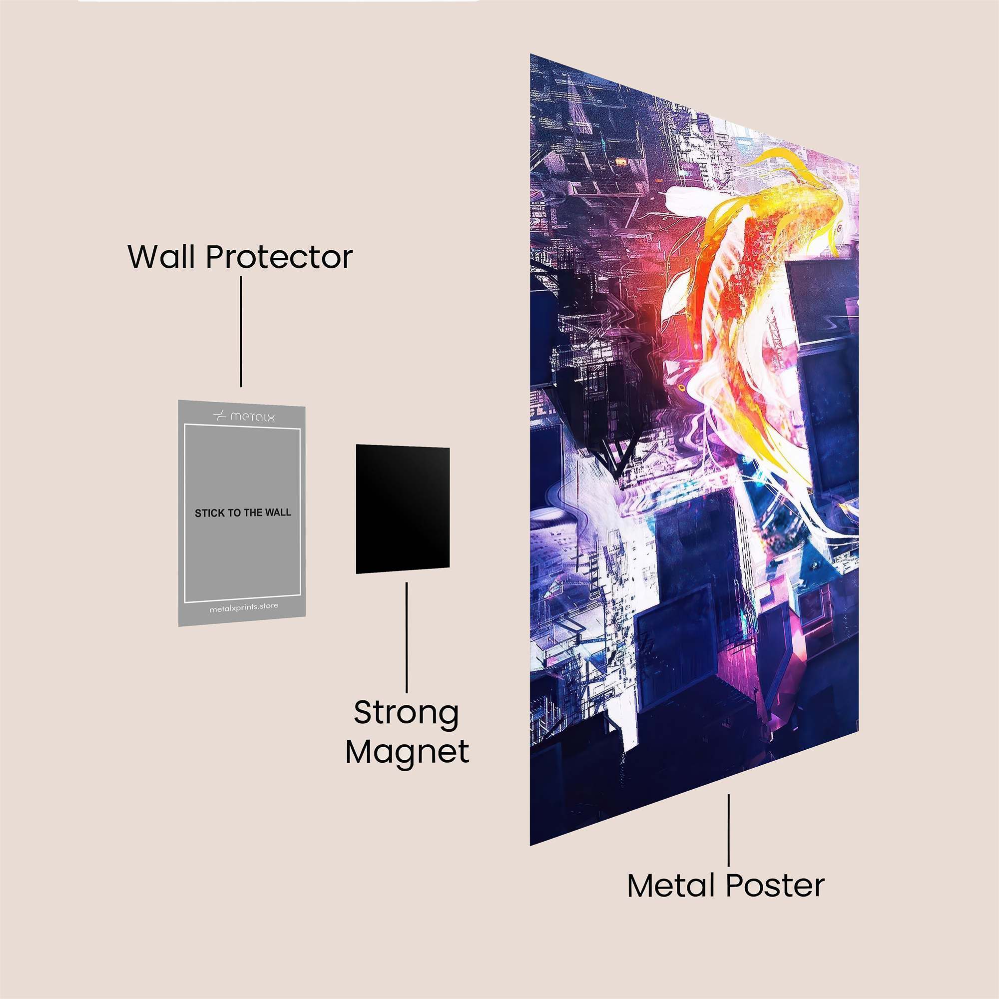 Koi Radiance Safe Wall Magnetic / M