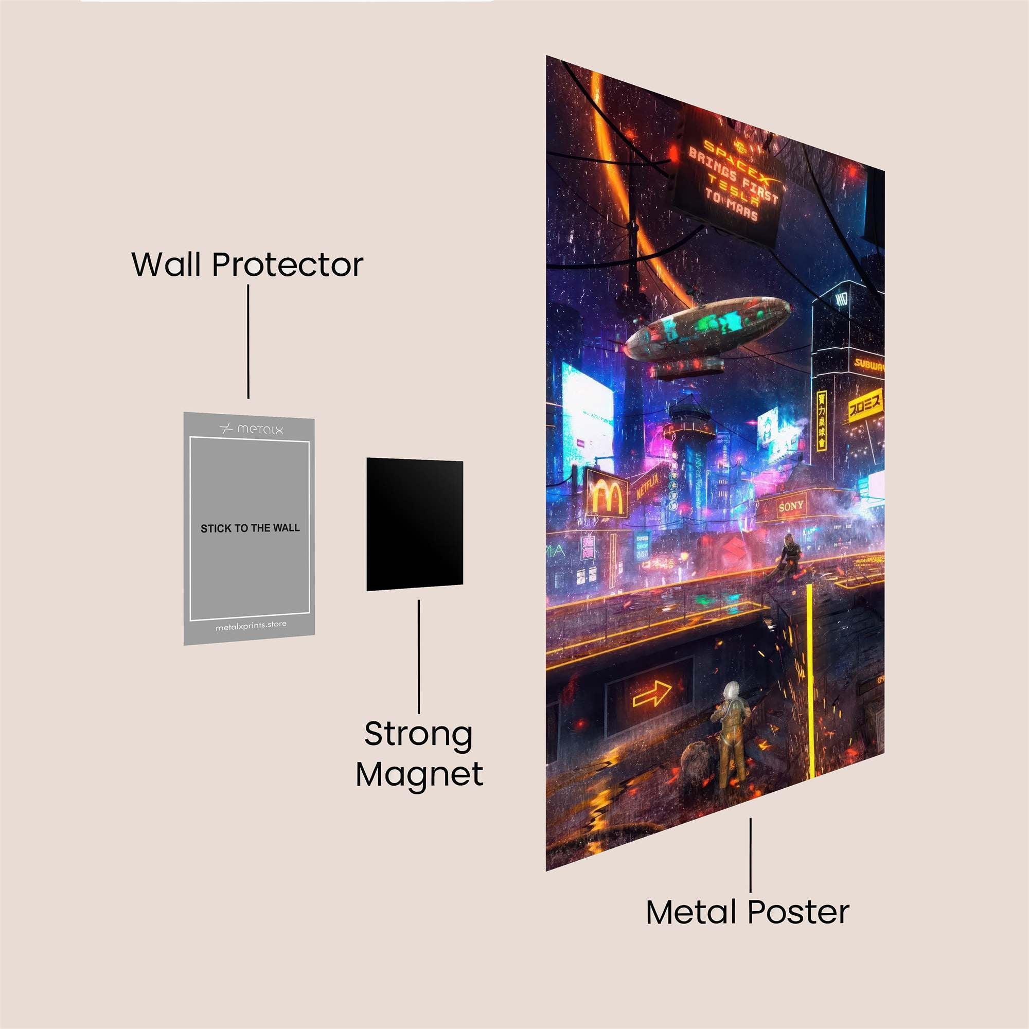 Neon Vanguard Safe Wall Magnetic / M