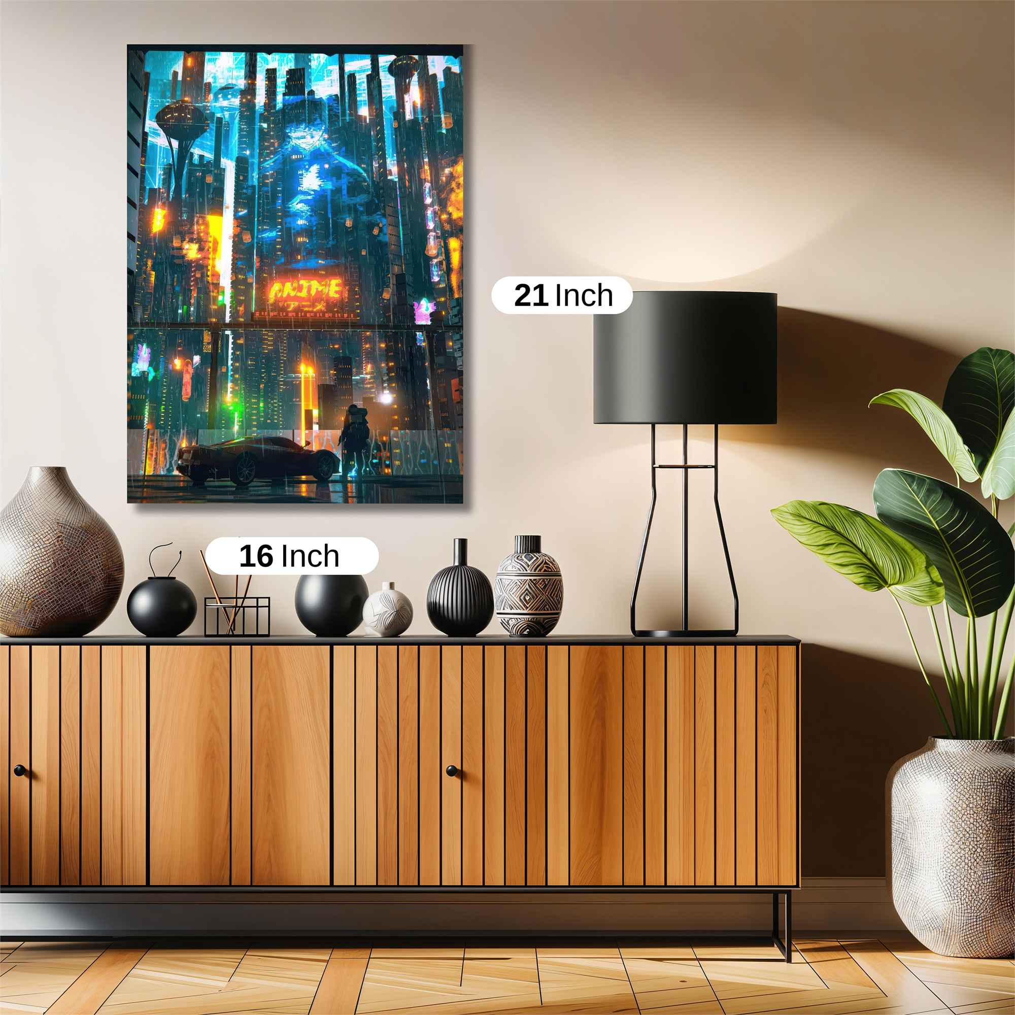 Neon Dreamscape Safe Wall Magnetic / M