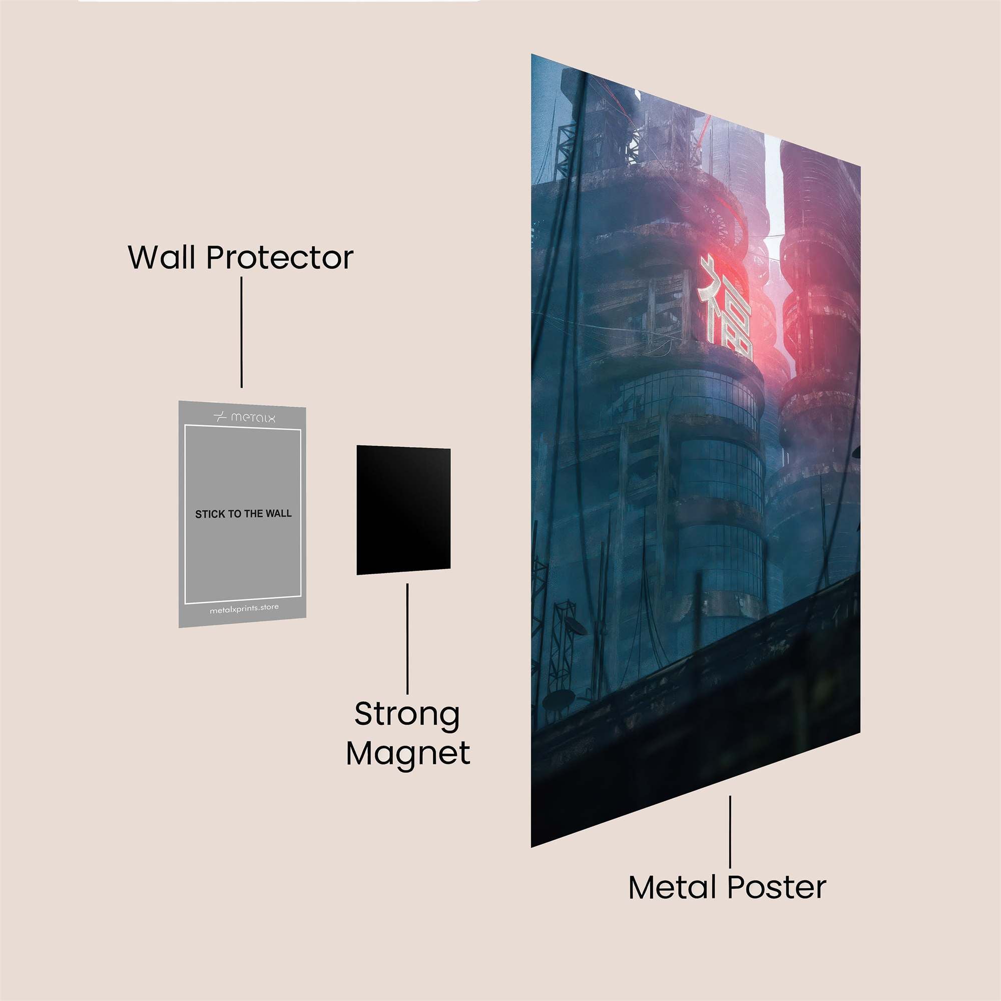 Neon Reverie Safe Wall Magnetic / M