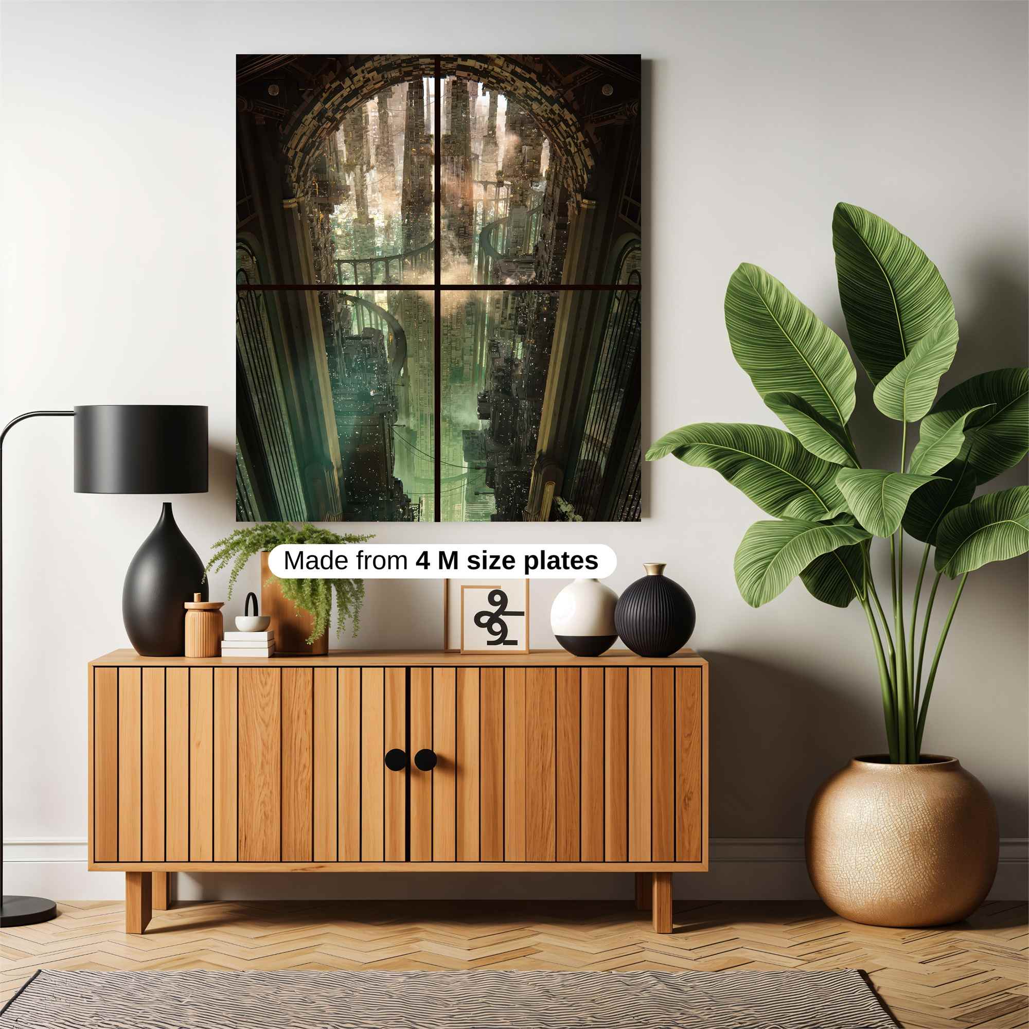 Futuristic Serenity Safe Wall Magnetic / M