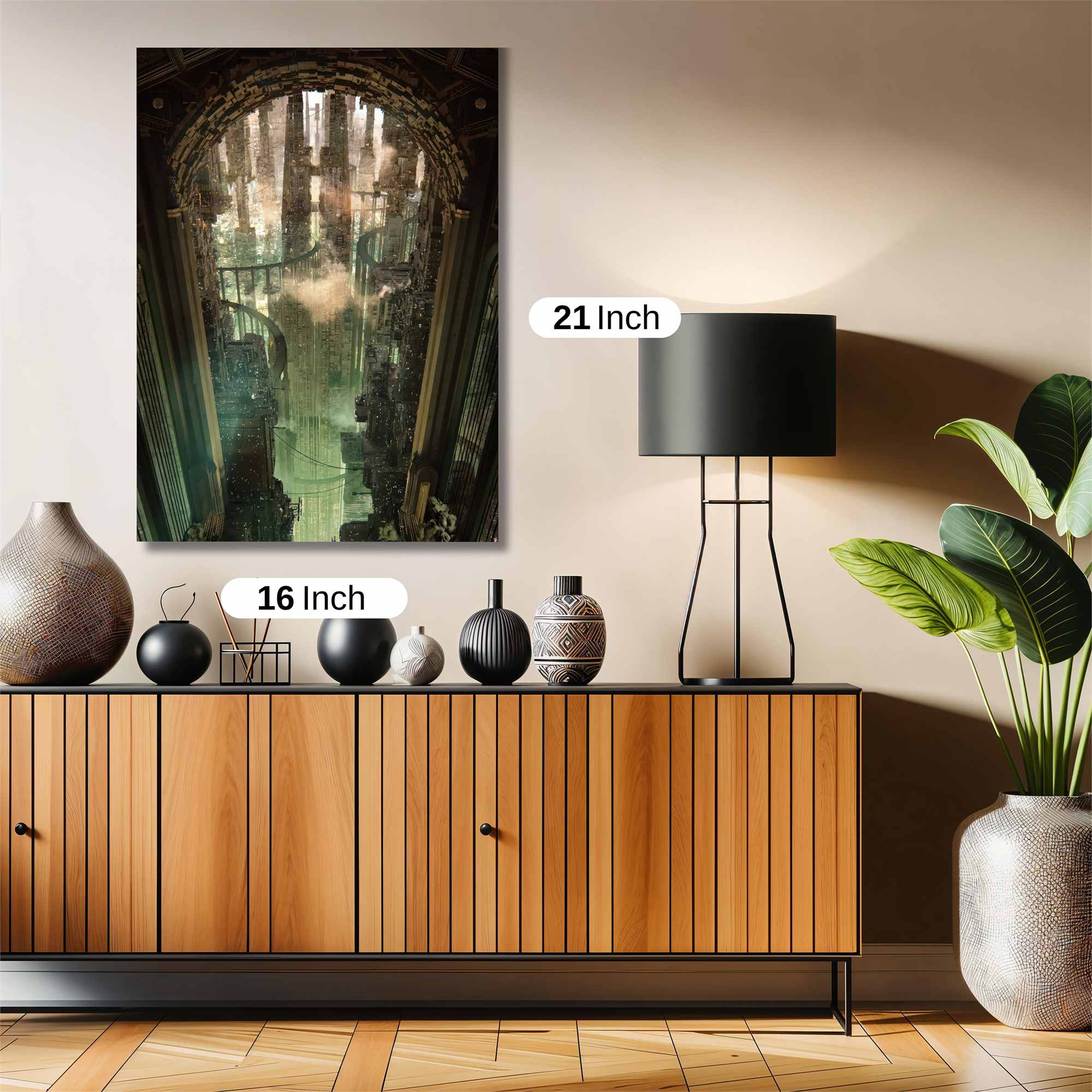 Futuristic Serenity Safe Wall Magnetic / M