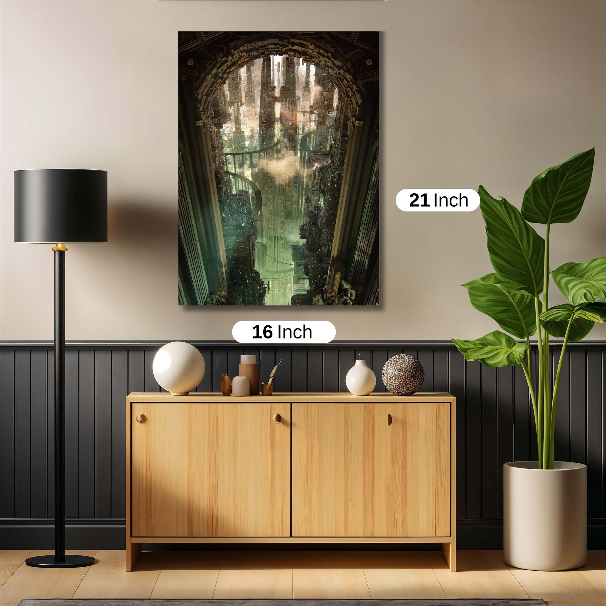 Futuristic Serenity Safe Wall Magnetic / M