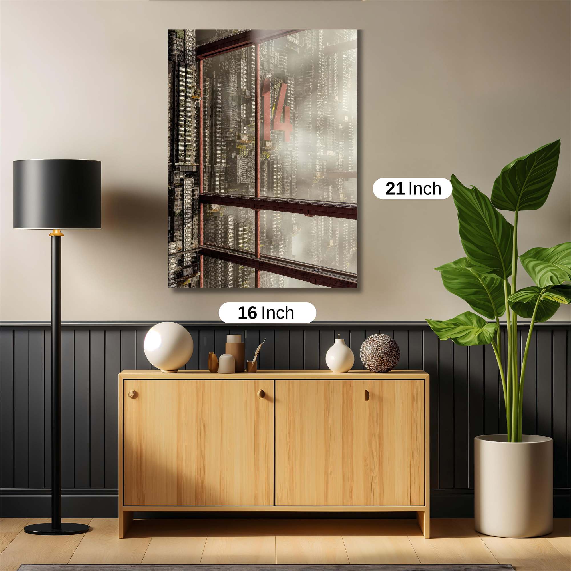 Vertical Metropolis Safe Wall Magnetic / M