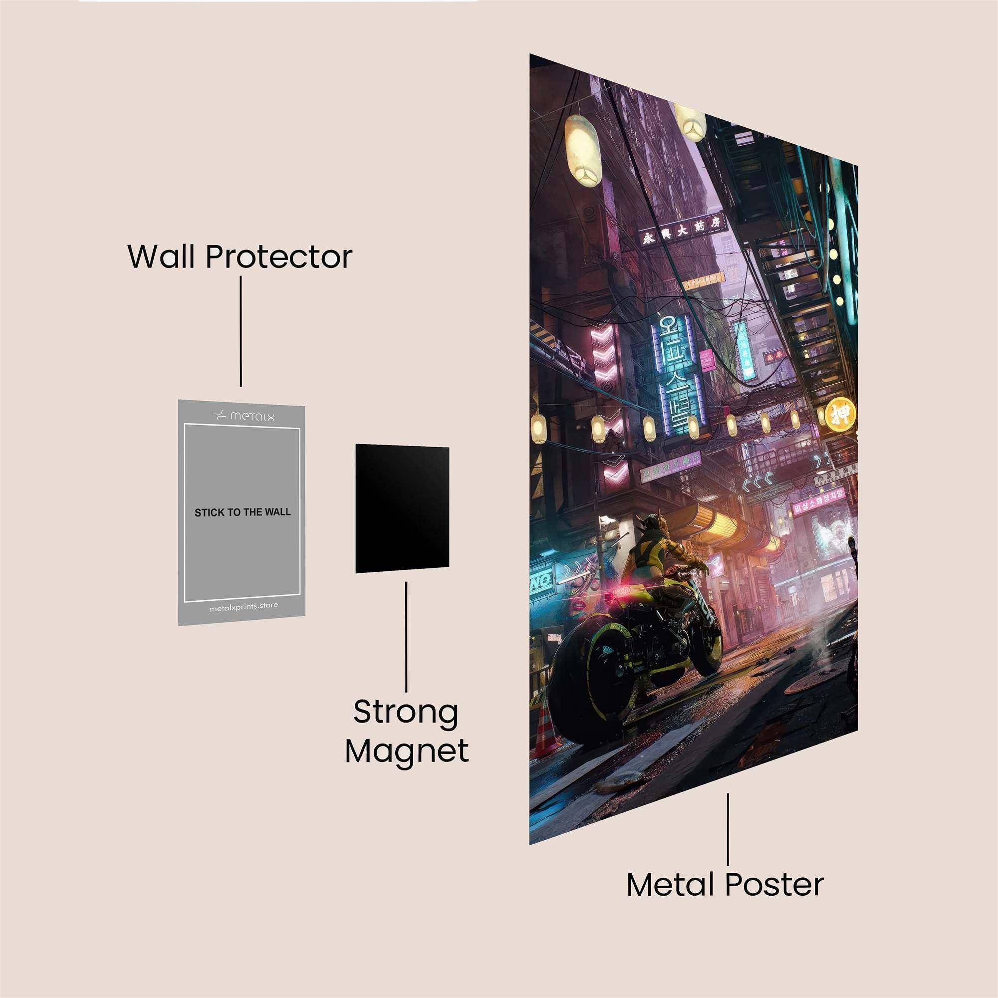 Neon Reverie Safe Wall Magnetic / M