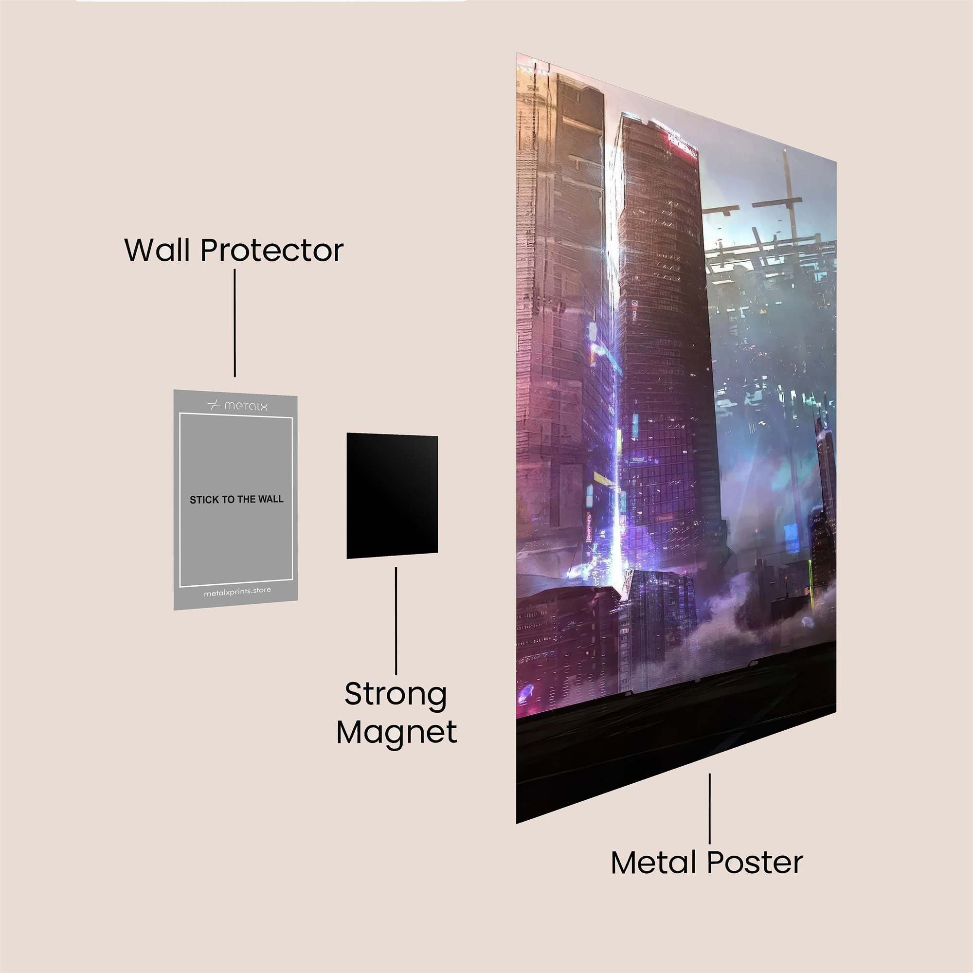 Neon Reverie Safe Wall Magnetic / M