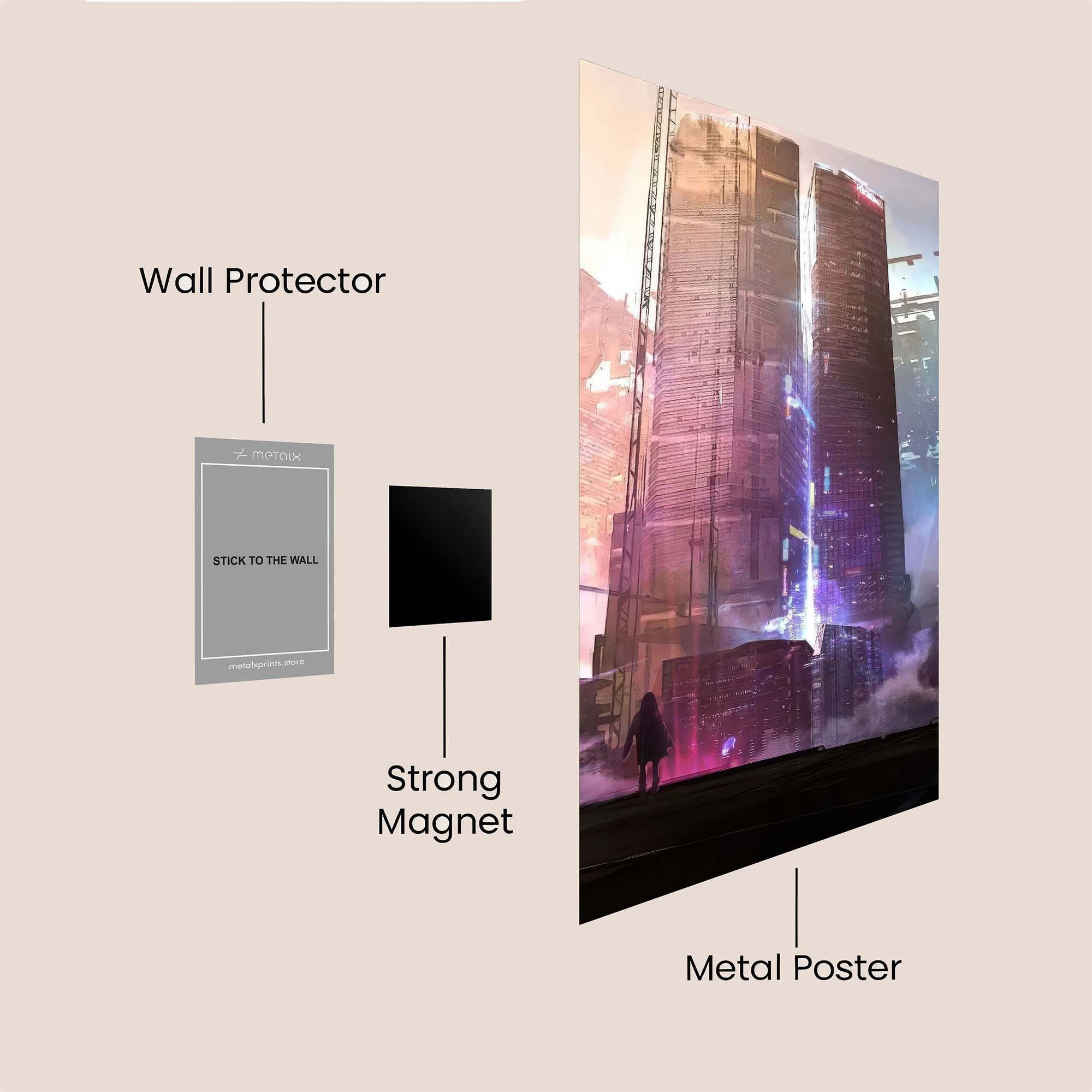 Cyberpunk Standoff Safe Wall Magnetic / M