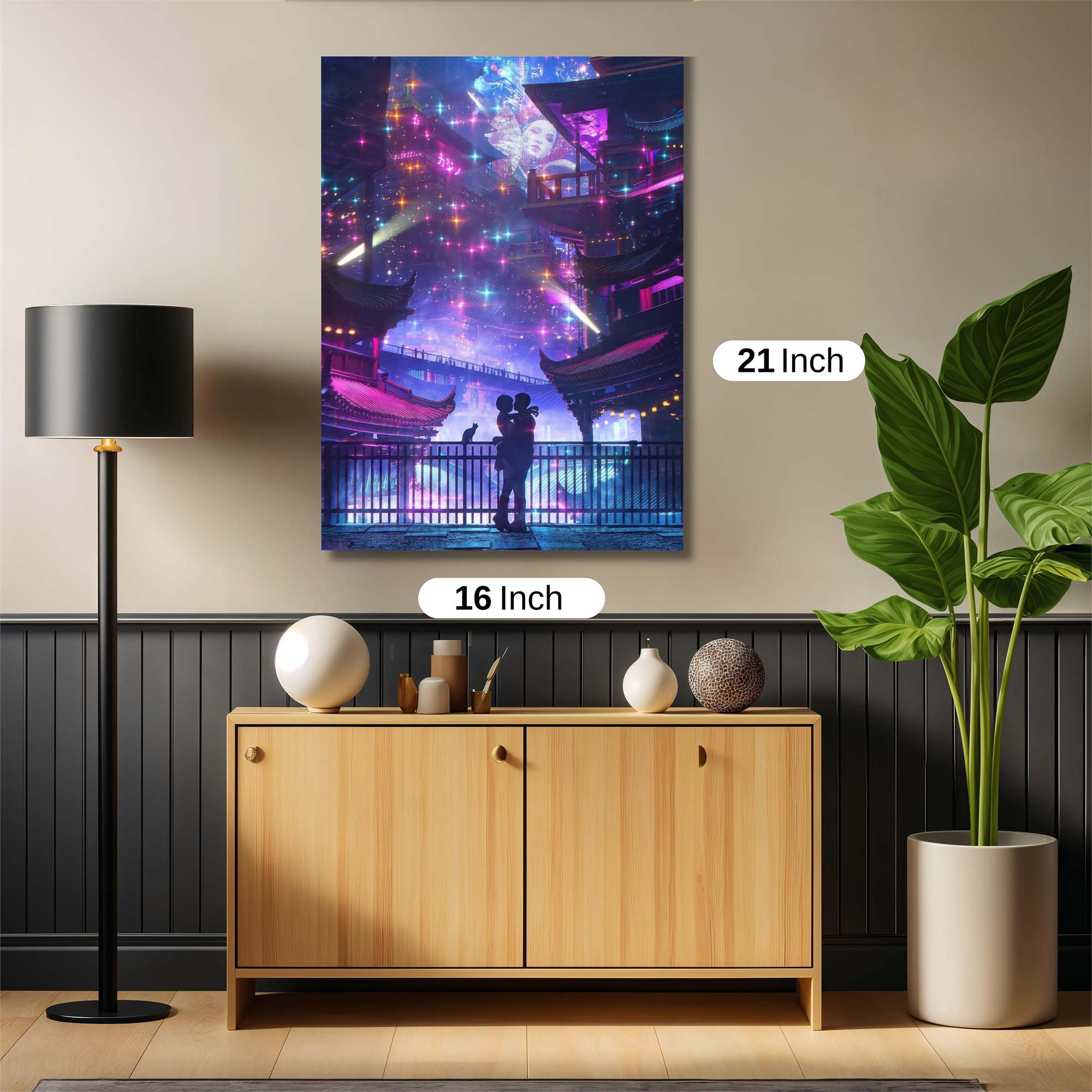 Neon Embrace Safe Wall Magnetic / M