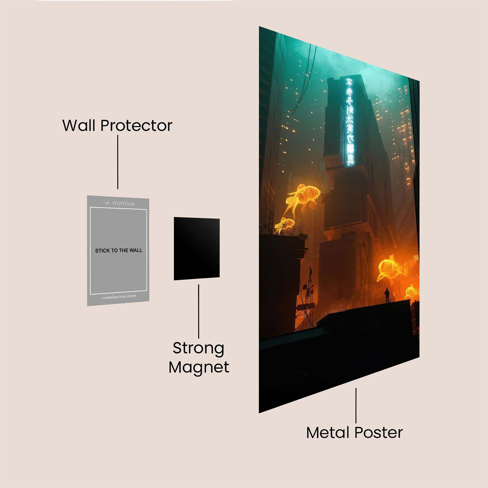 Neon Reverie Safe Wall Magnetic / M