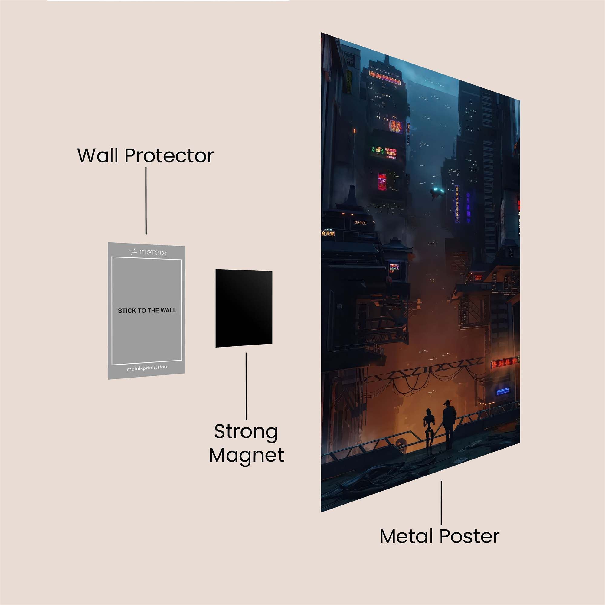 Neon Abyss Safe Wall Magnetic / M