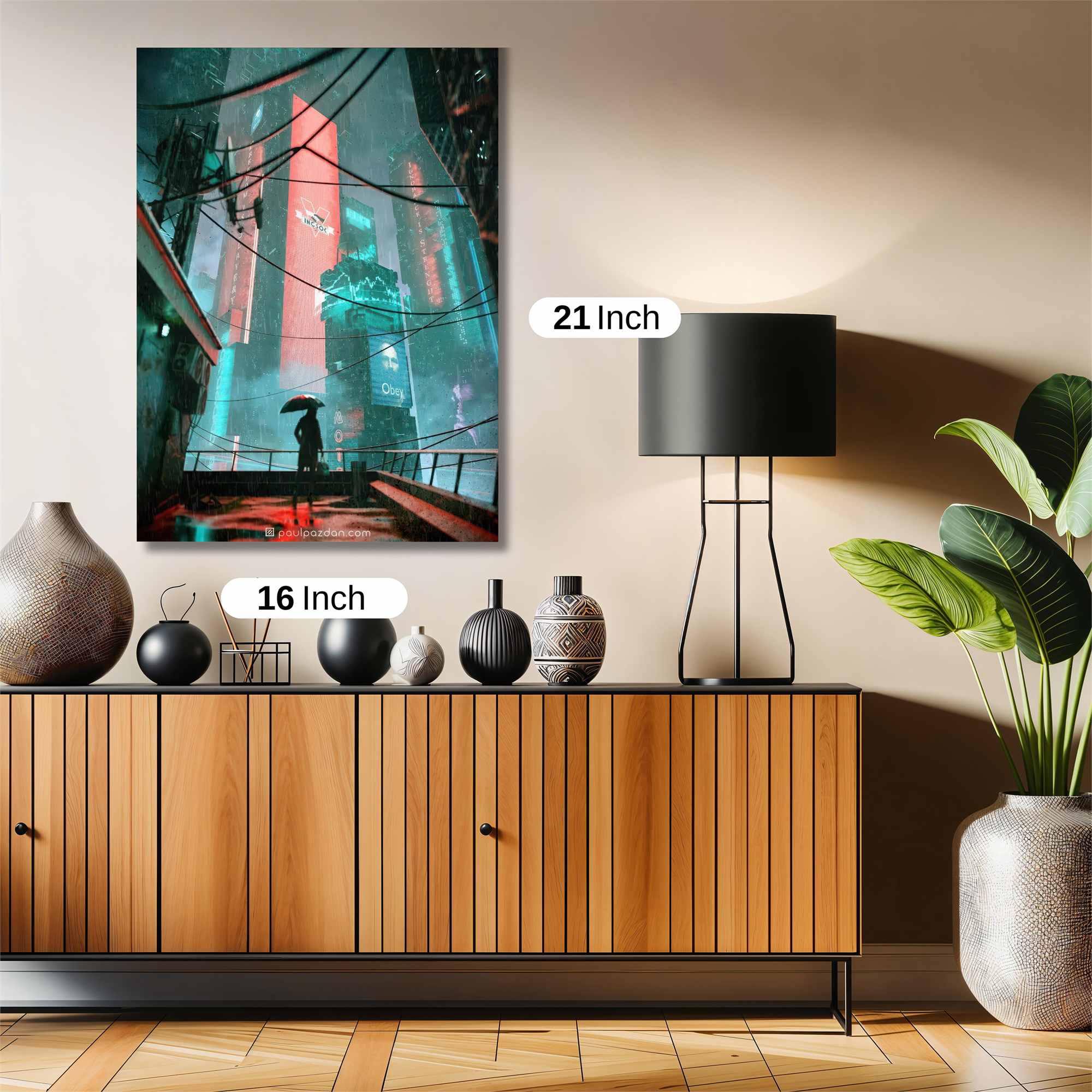 Neon Solitude Safe Wall Magnetic / M