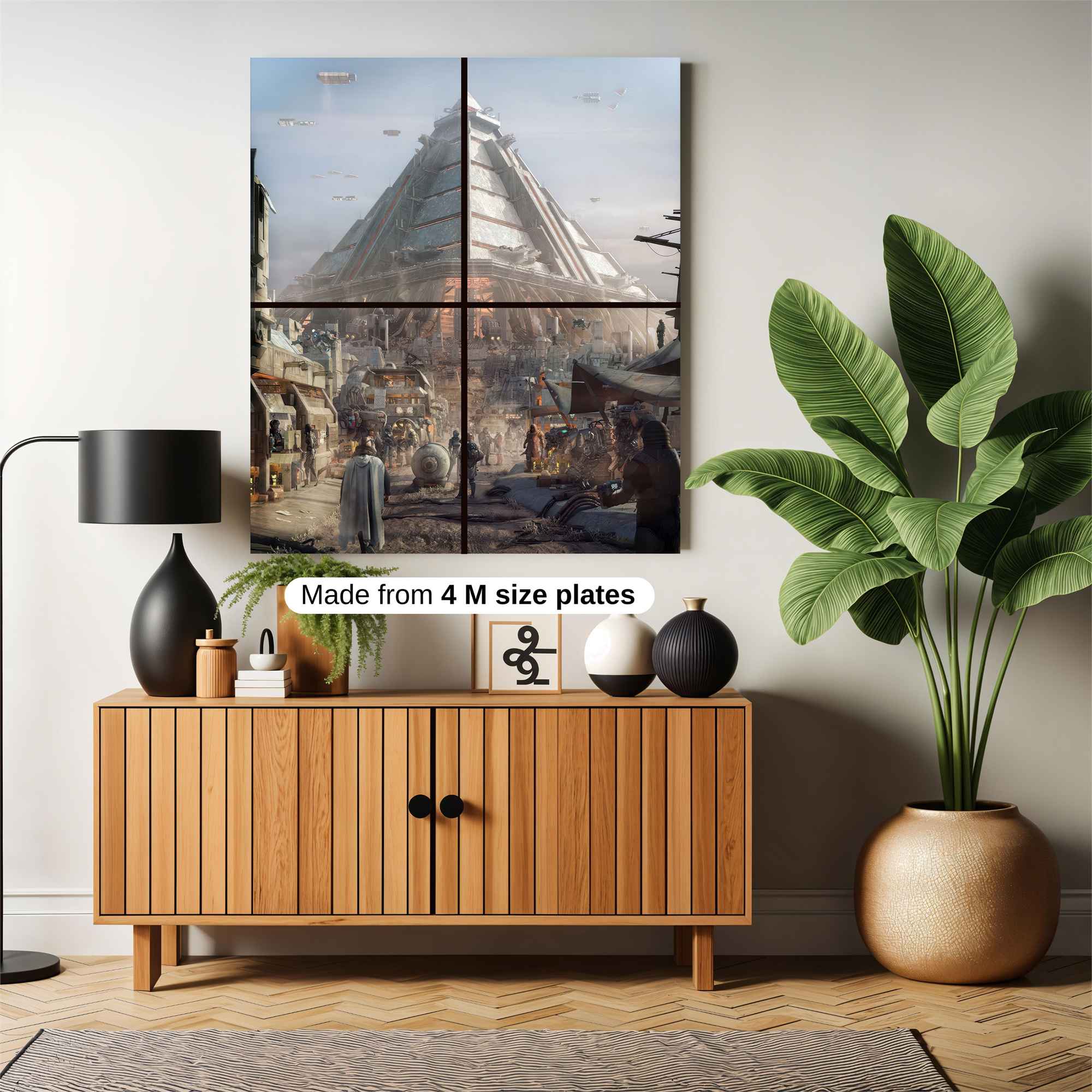 Pyramid Futurism Safe Wall Magnetic / M