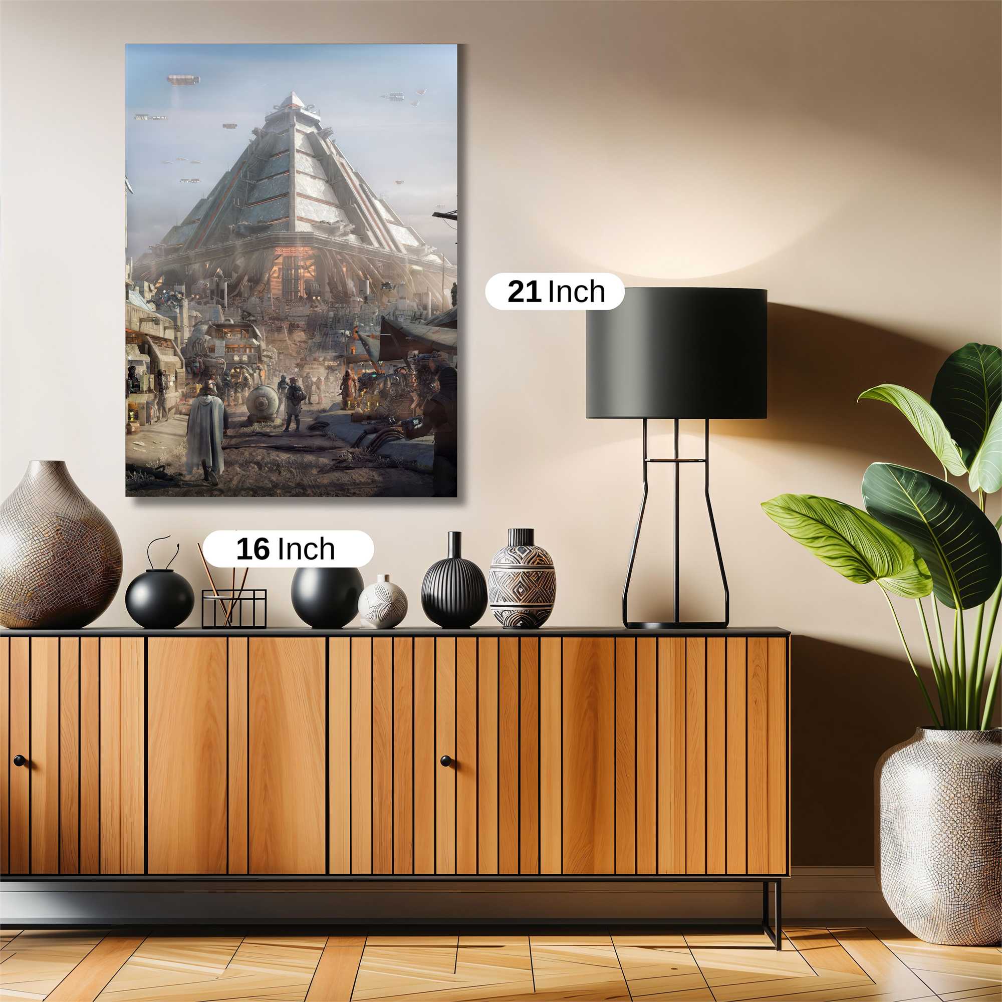 Pyramid Futurism Safe Wall Magnetic / M