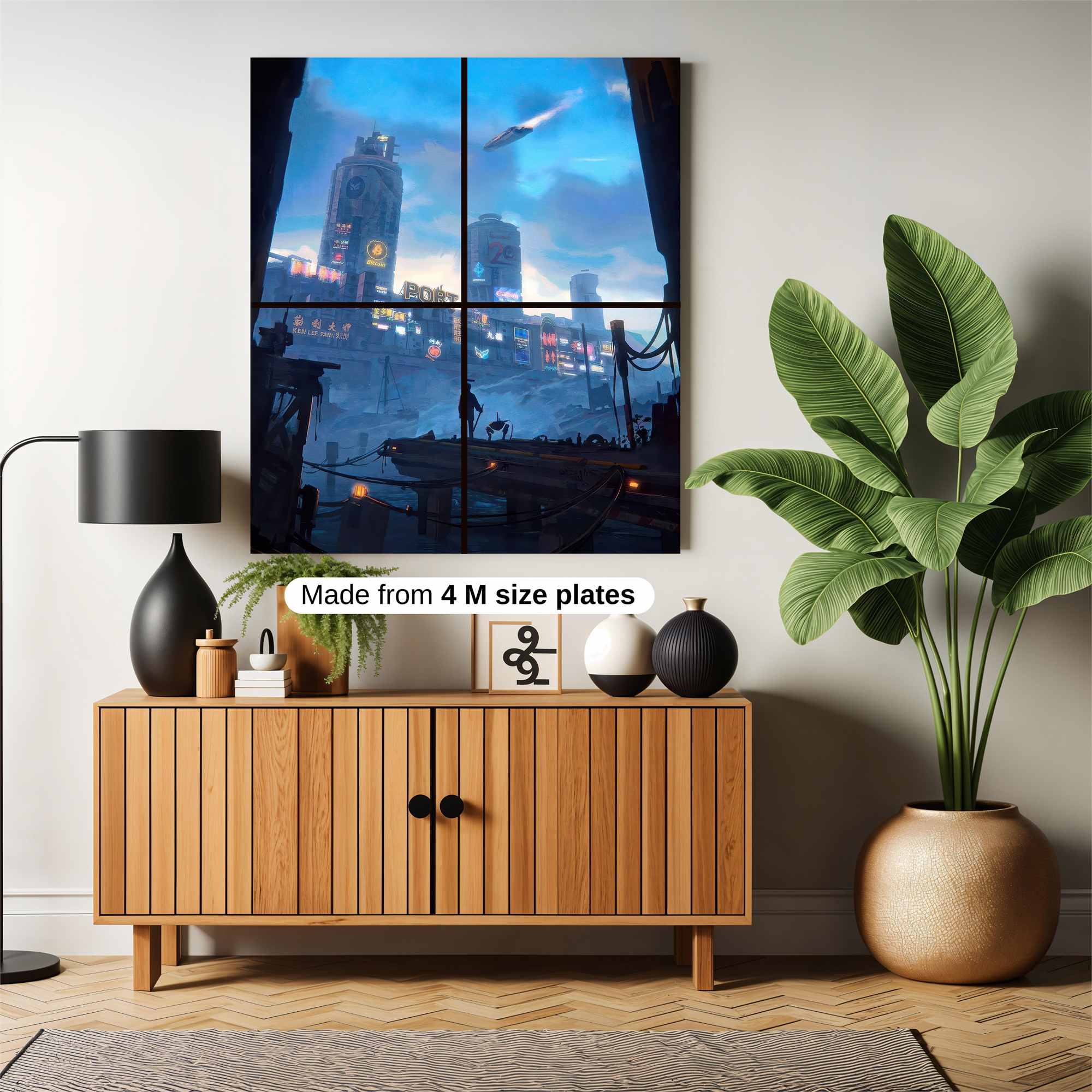 Futuristic Horizon Safe Wall Magnetic / M