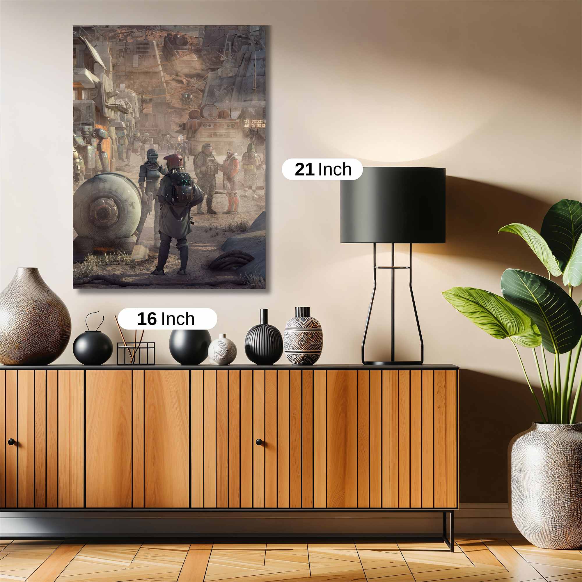 Futuristic Bustle Safe Wall Magnetic / M