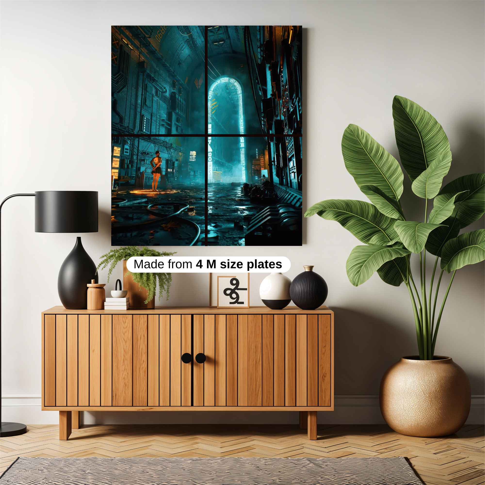 Futuristic Enigma Safe Wall Magnetic / M