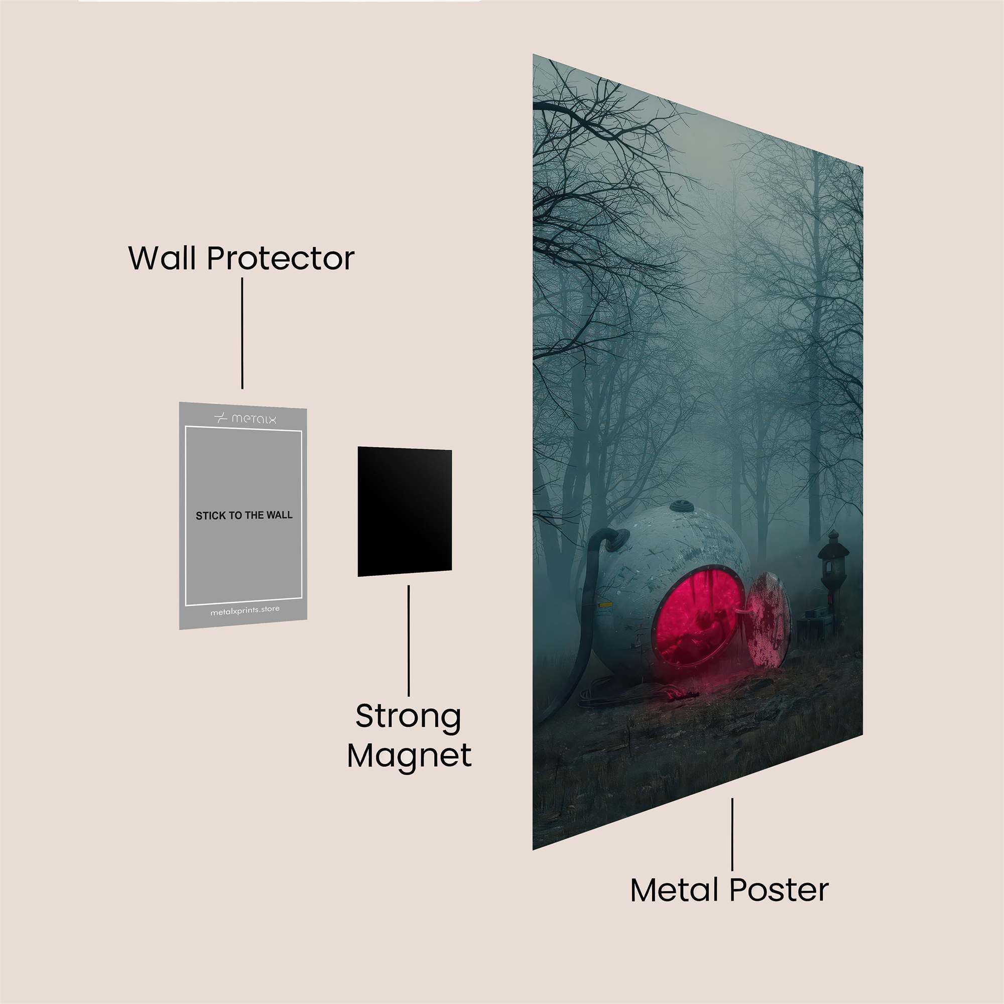 Enigmatic Capsule Safe Wall Magnetic / M