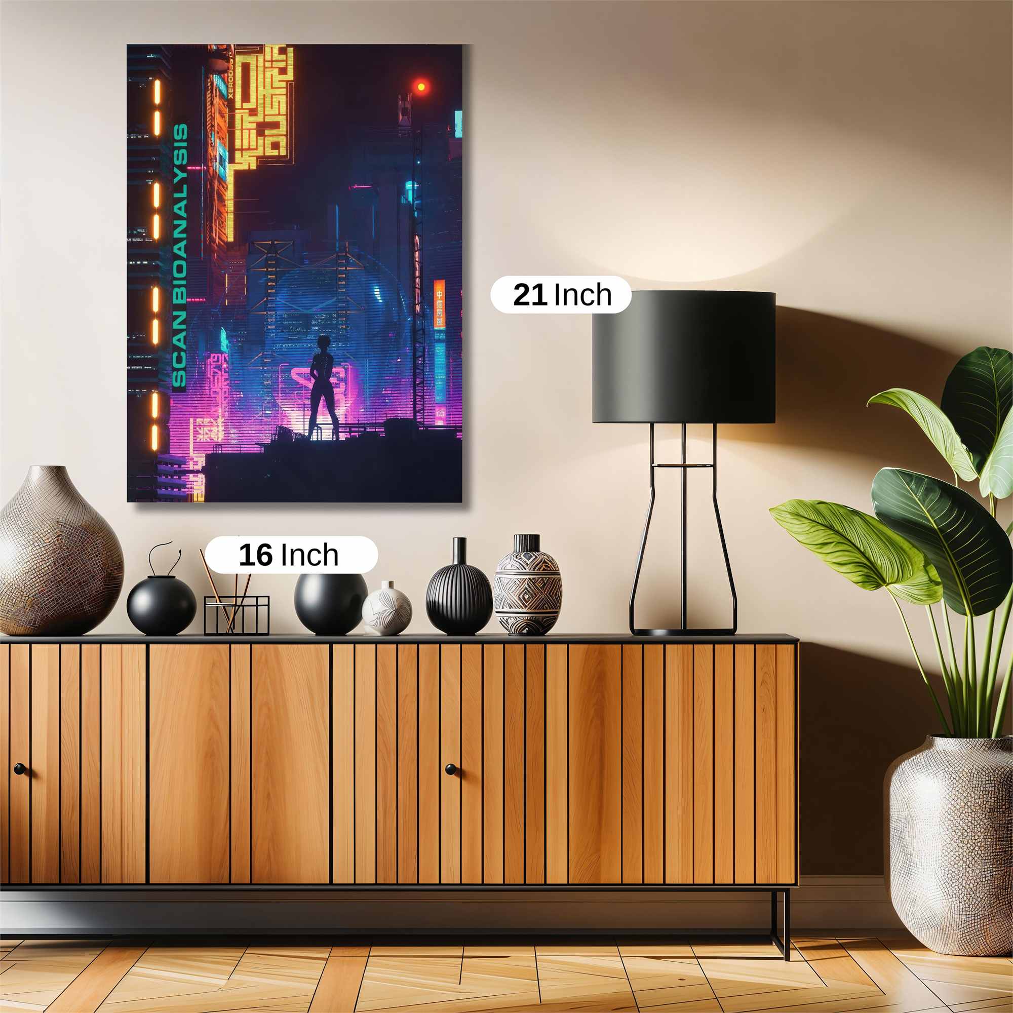 Neon Solitude Safe Wall Magnetic / M