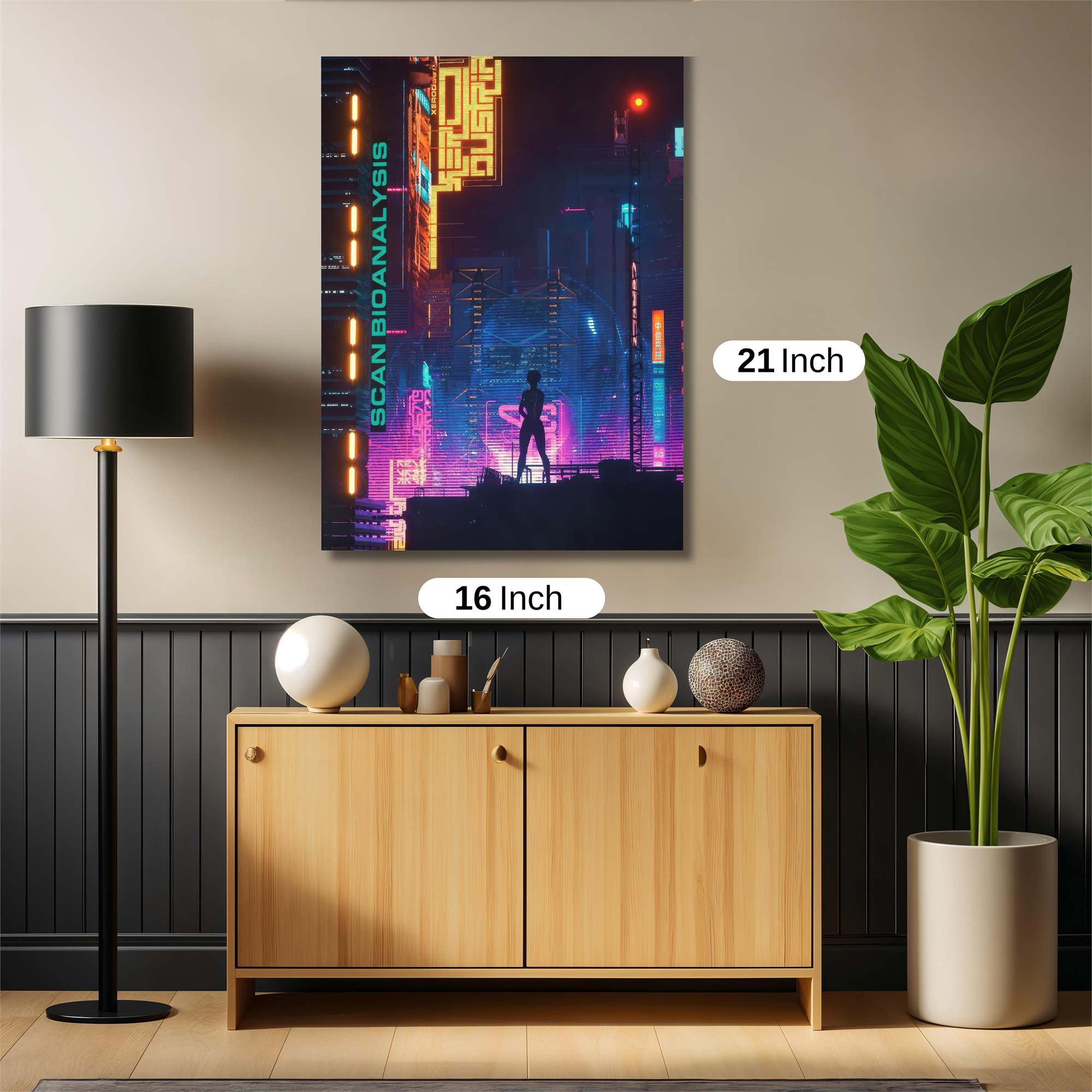 Neon Solitude Safe Wall Magnetic / M