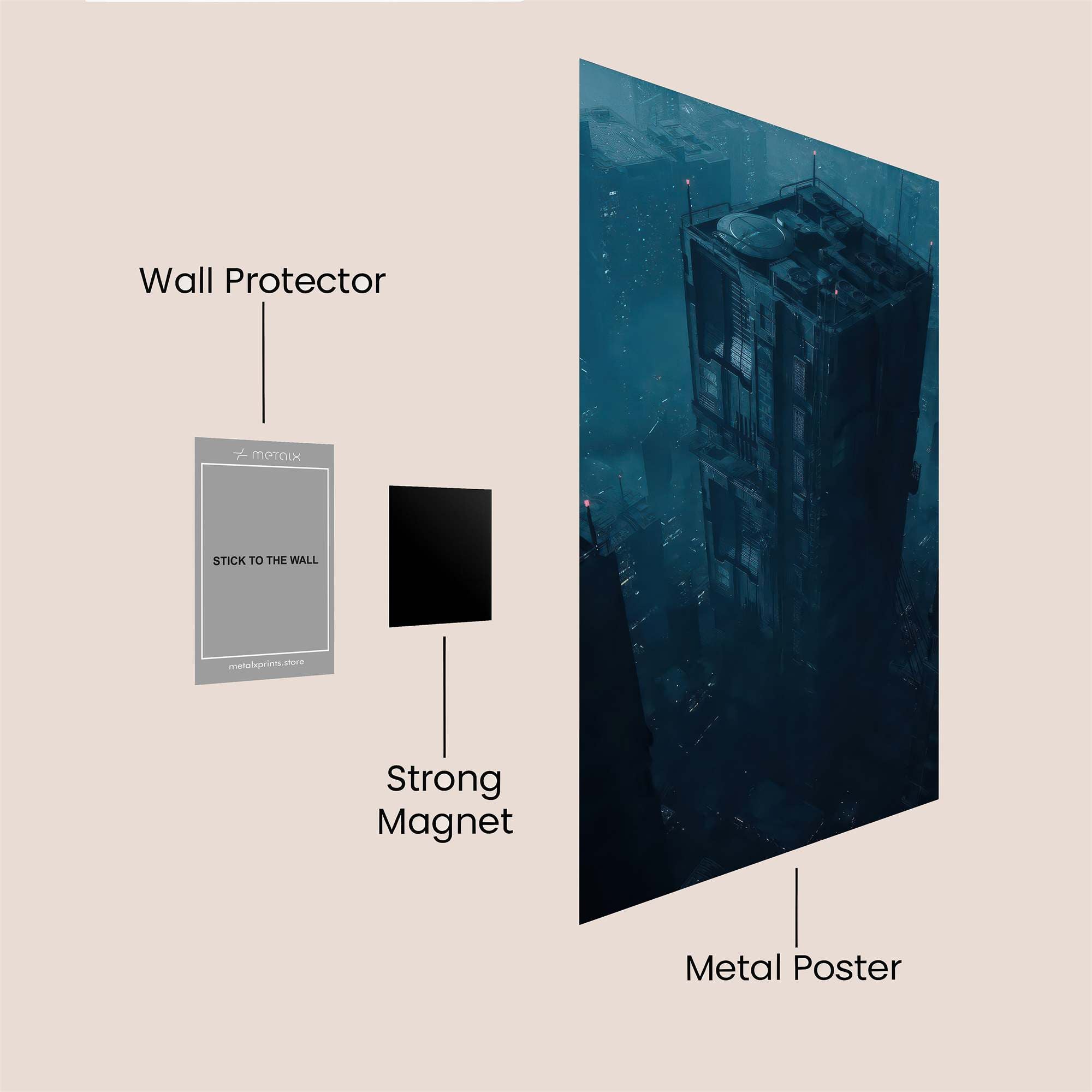 Urban Abyss Safe Wall Magnetic / M